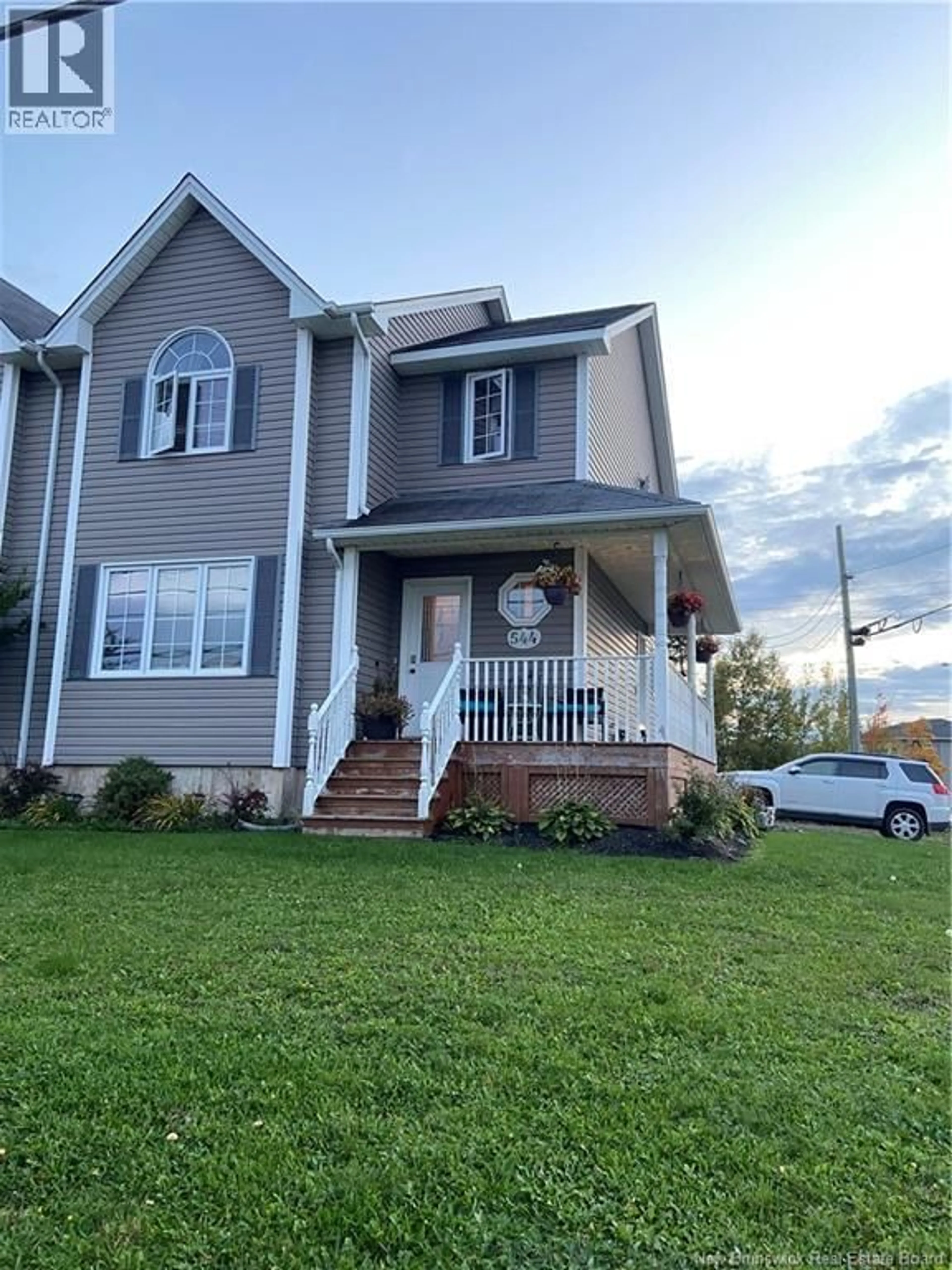 Home with vinyl exterior material, street for 544 TWIN OAKS DRIVE, Moncton New Brunswick E1G0G3