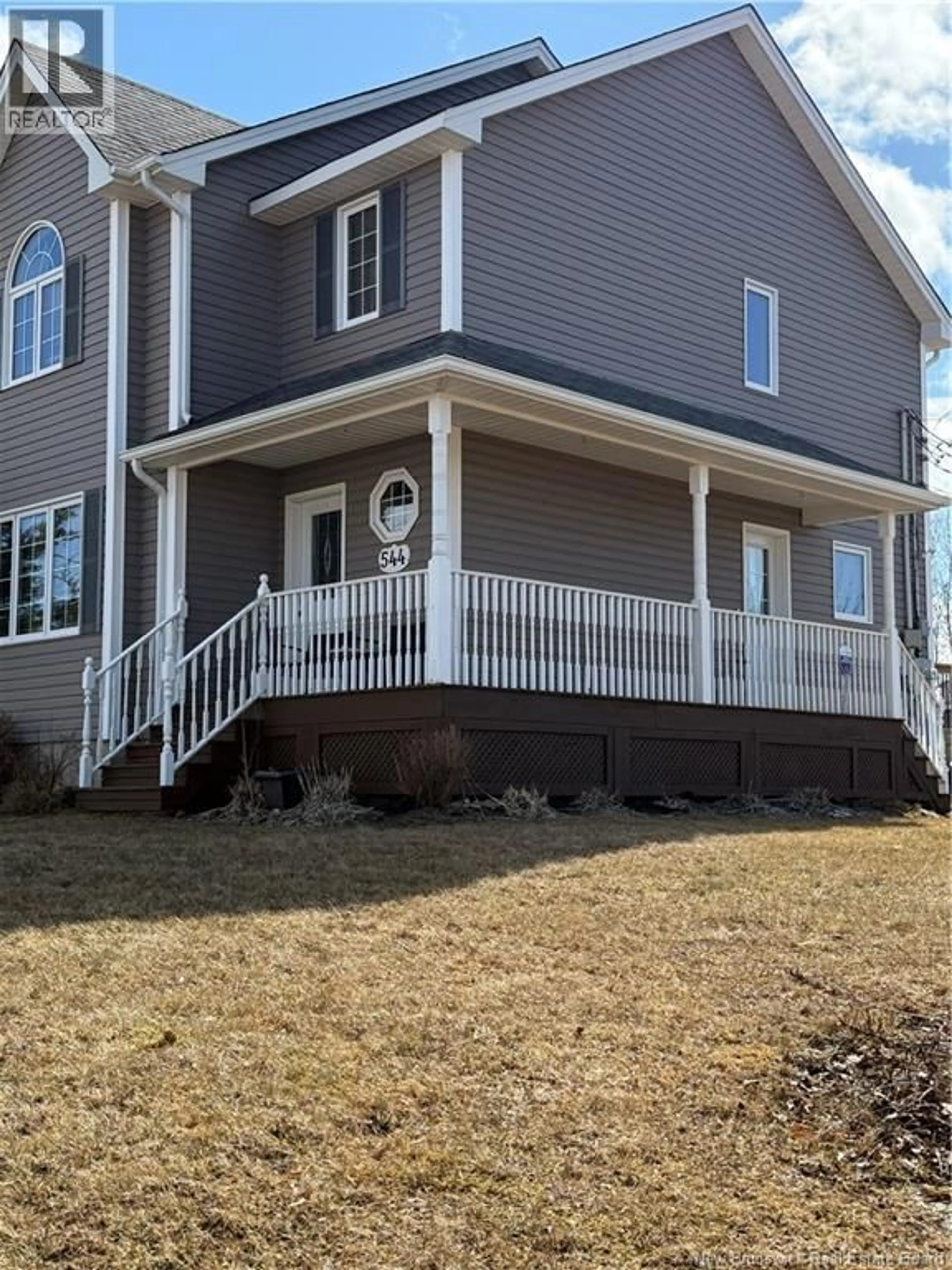 Home with vinyl exterior material, street for 544 TWIN OAKS DRIVE, Moncton New Brunswick E1G0G3