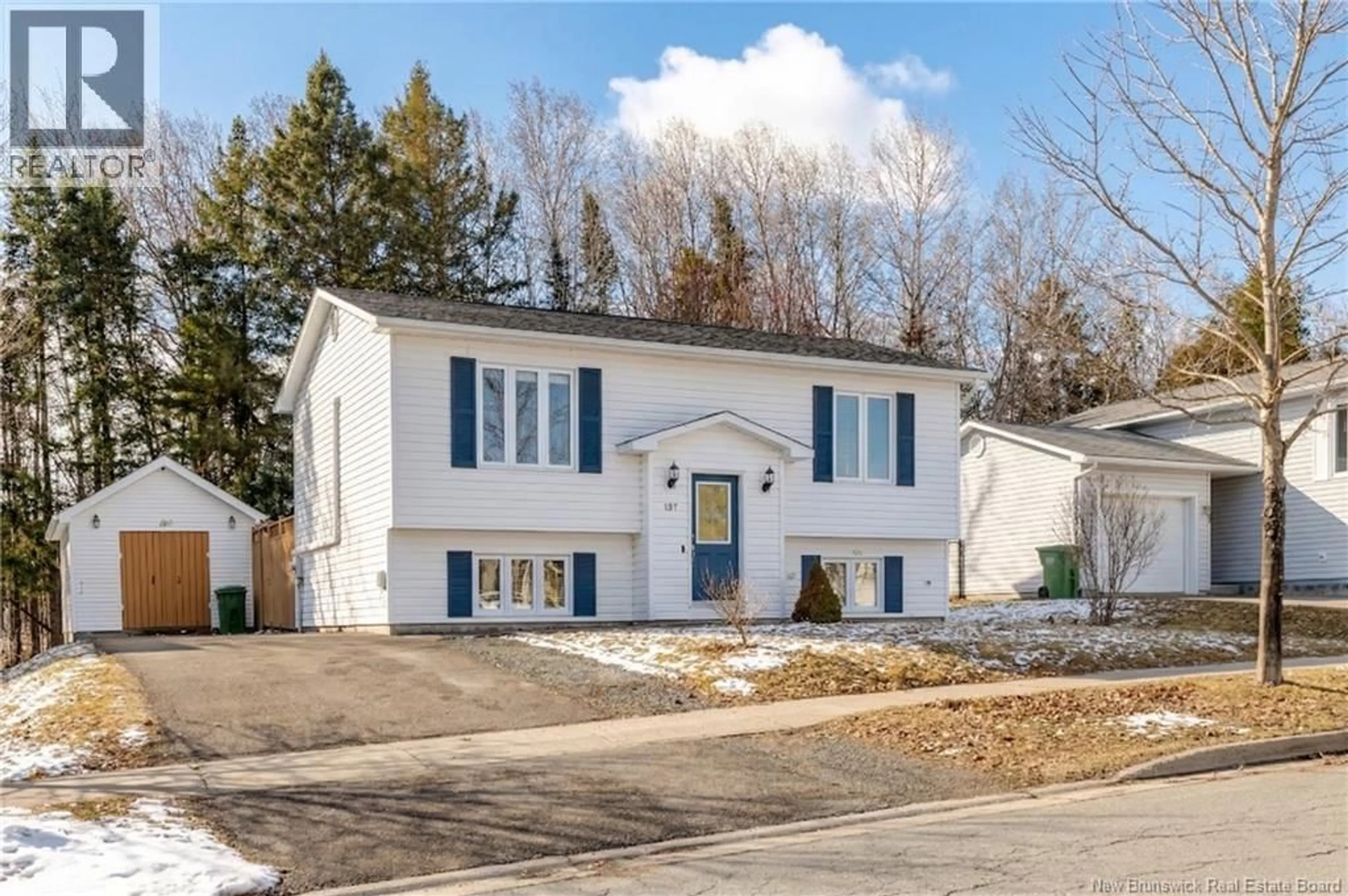 Home with vinyl exterior material, street for 107 JEREMY STREET, Fredericton New Brunswick E3G5V6