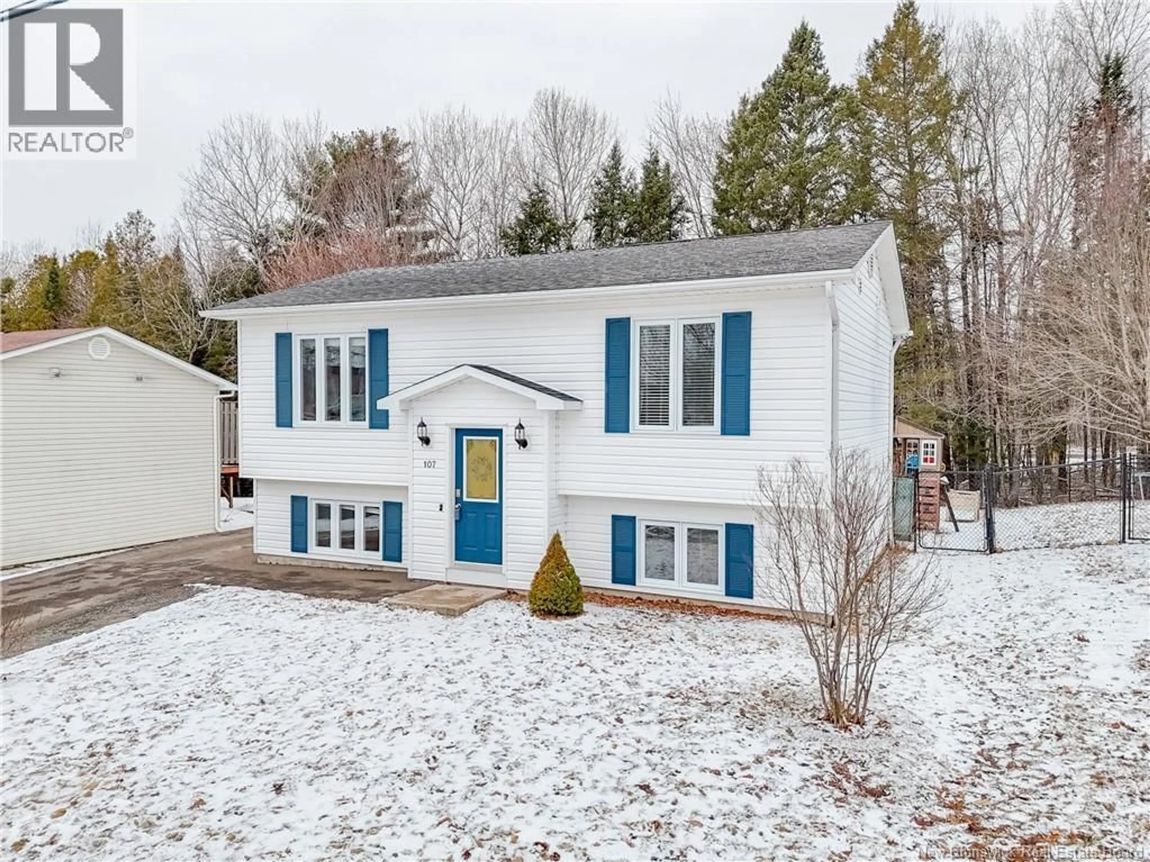 Home with vinyl exterior material, street for 107 JEREMY STREET, Fredericton New Brunswick E3G5V6