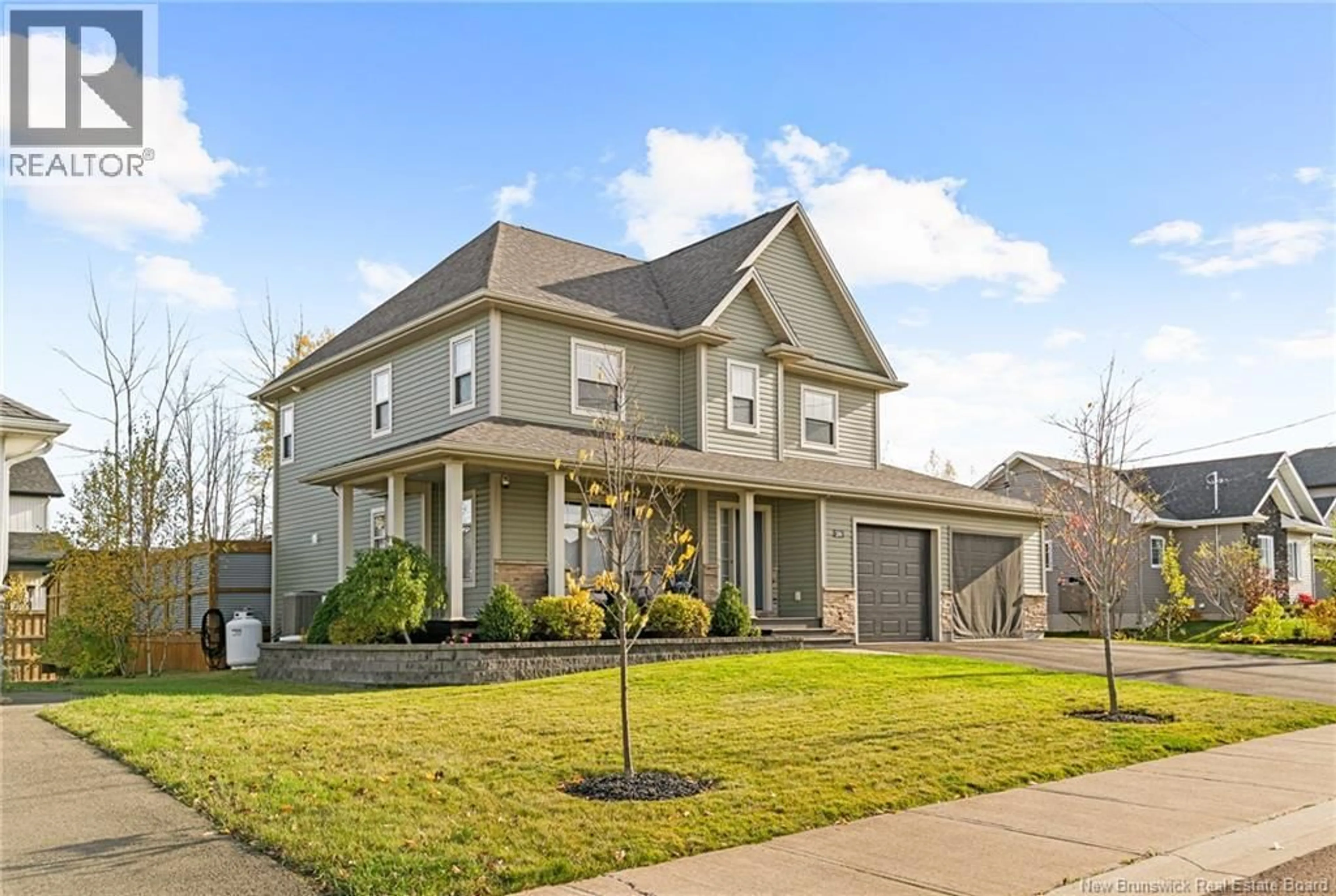 Home with vinyl exterior material, street for 24 BELAY STREET, Moncton New Brunswick E1G5V4