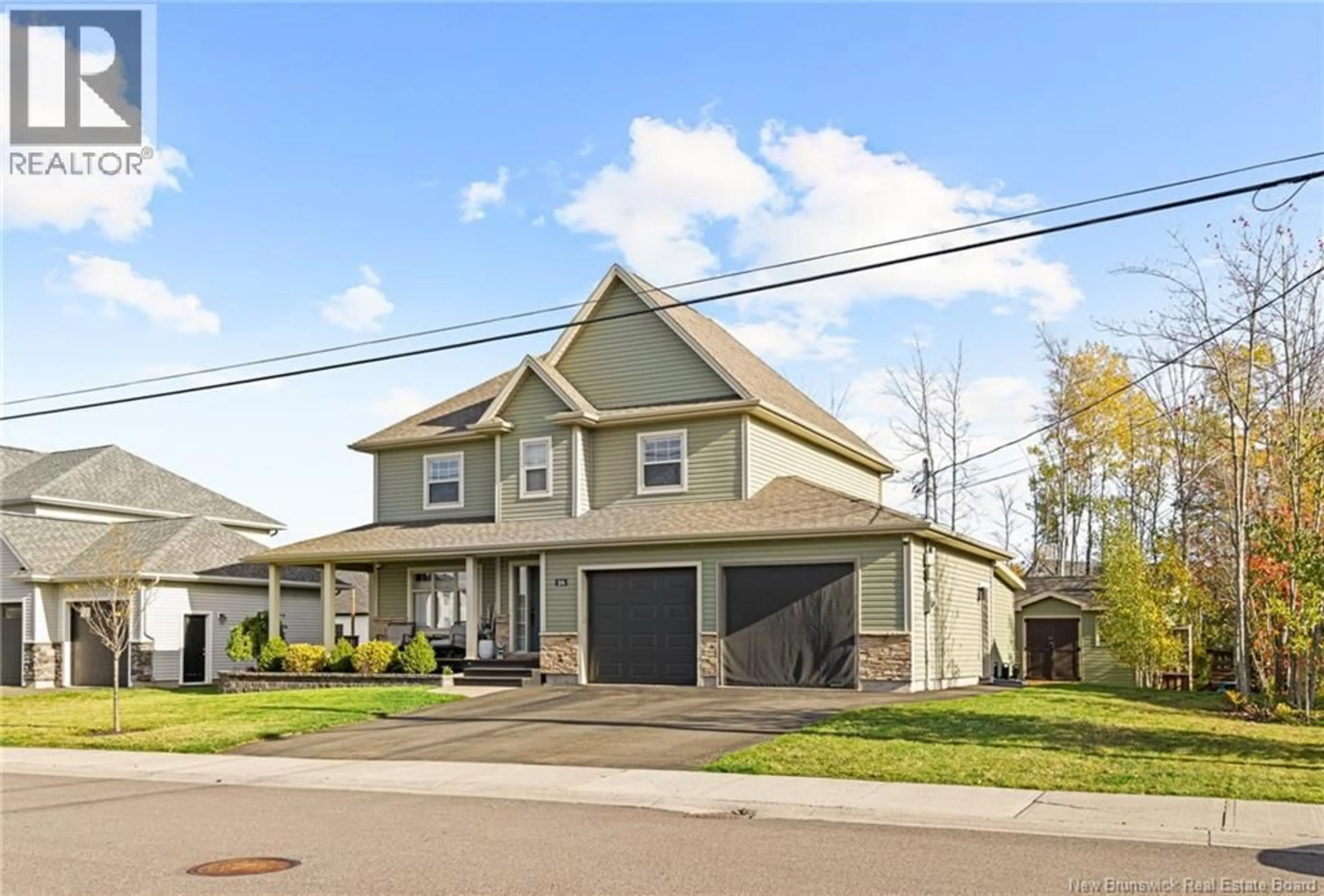 Home with vinyl exterior material, street for 24 BELAY STREET, Moncton New Brunswick E1G5V4