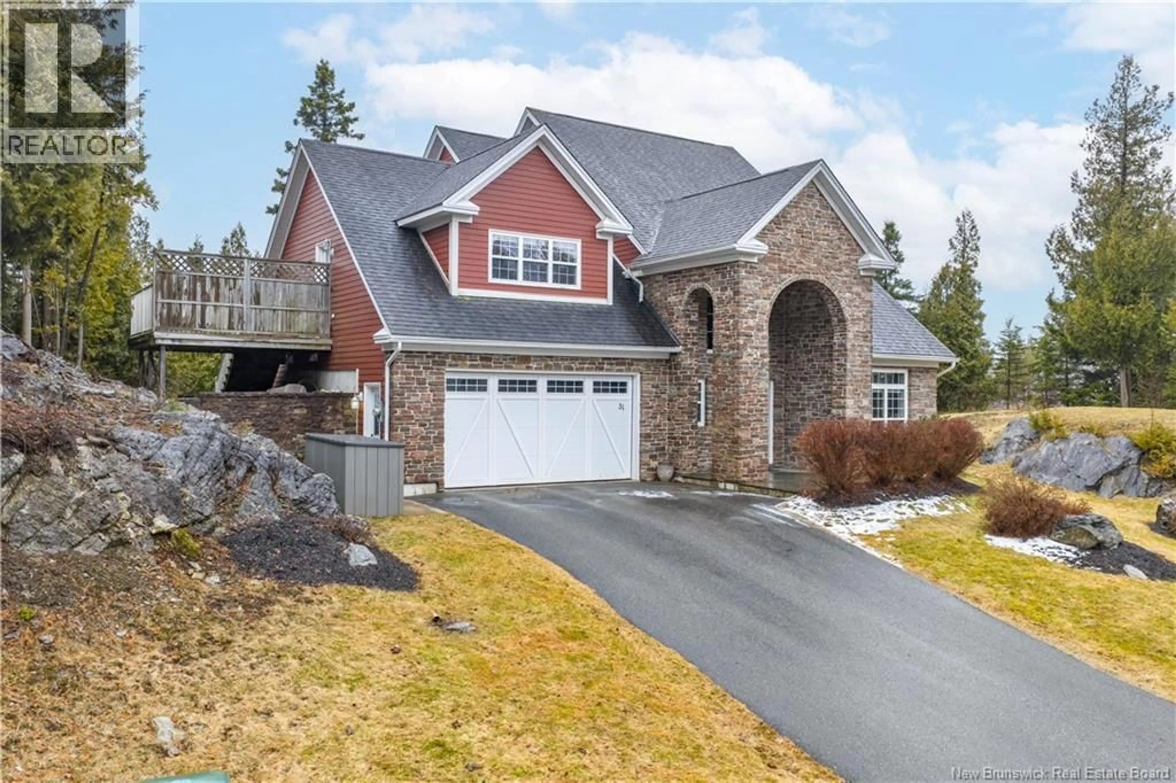 Home with brick exterior material, street for 31 FOX POINT DRIVE, Saint John New Brunswick E2H2Z4