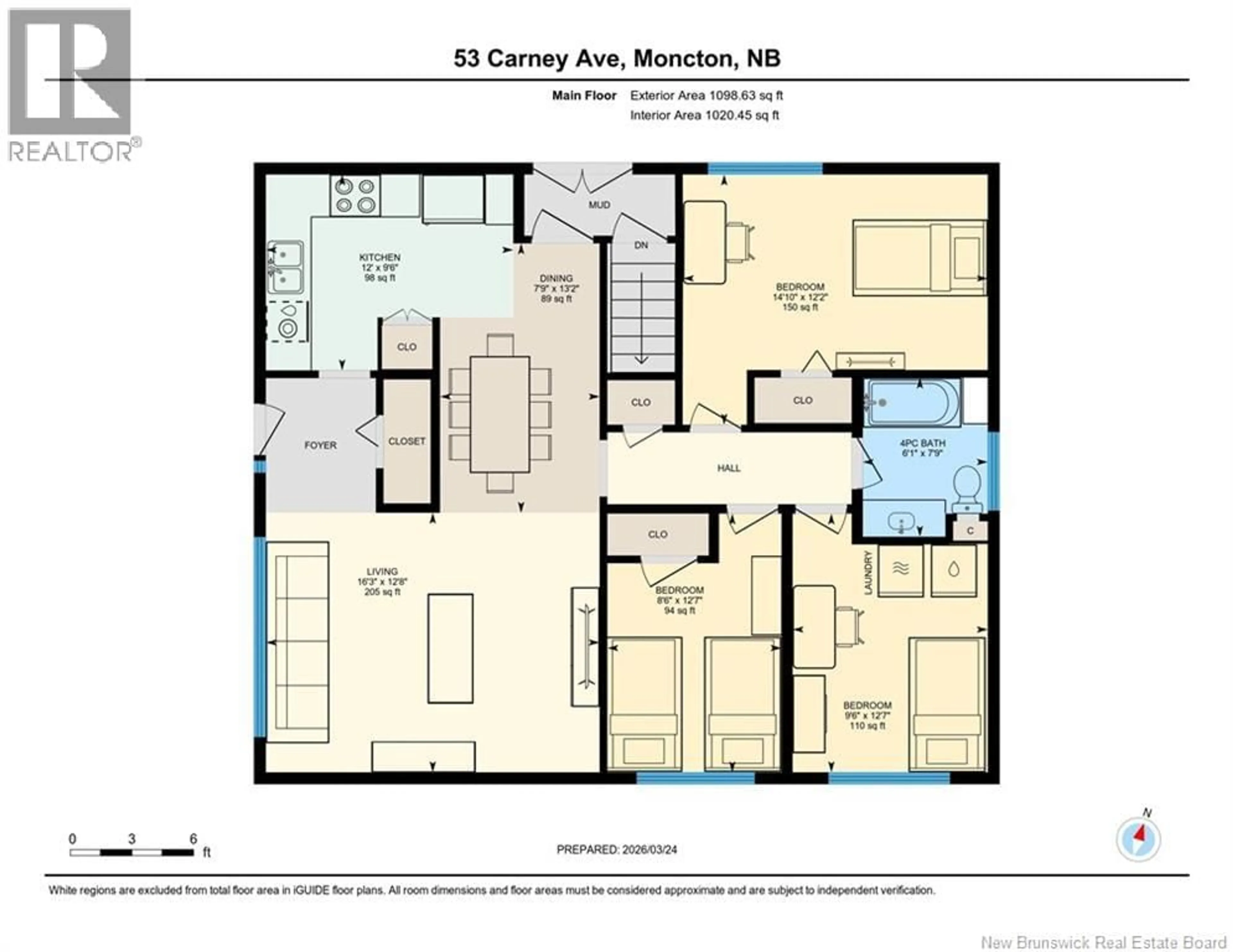Floor plan for 53 CARNEY AVENUE, Moncton New Brunswick E1C4H6