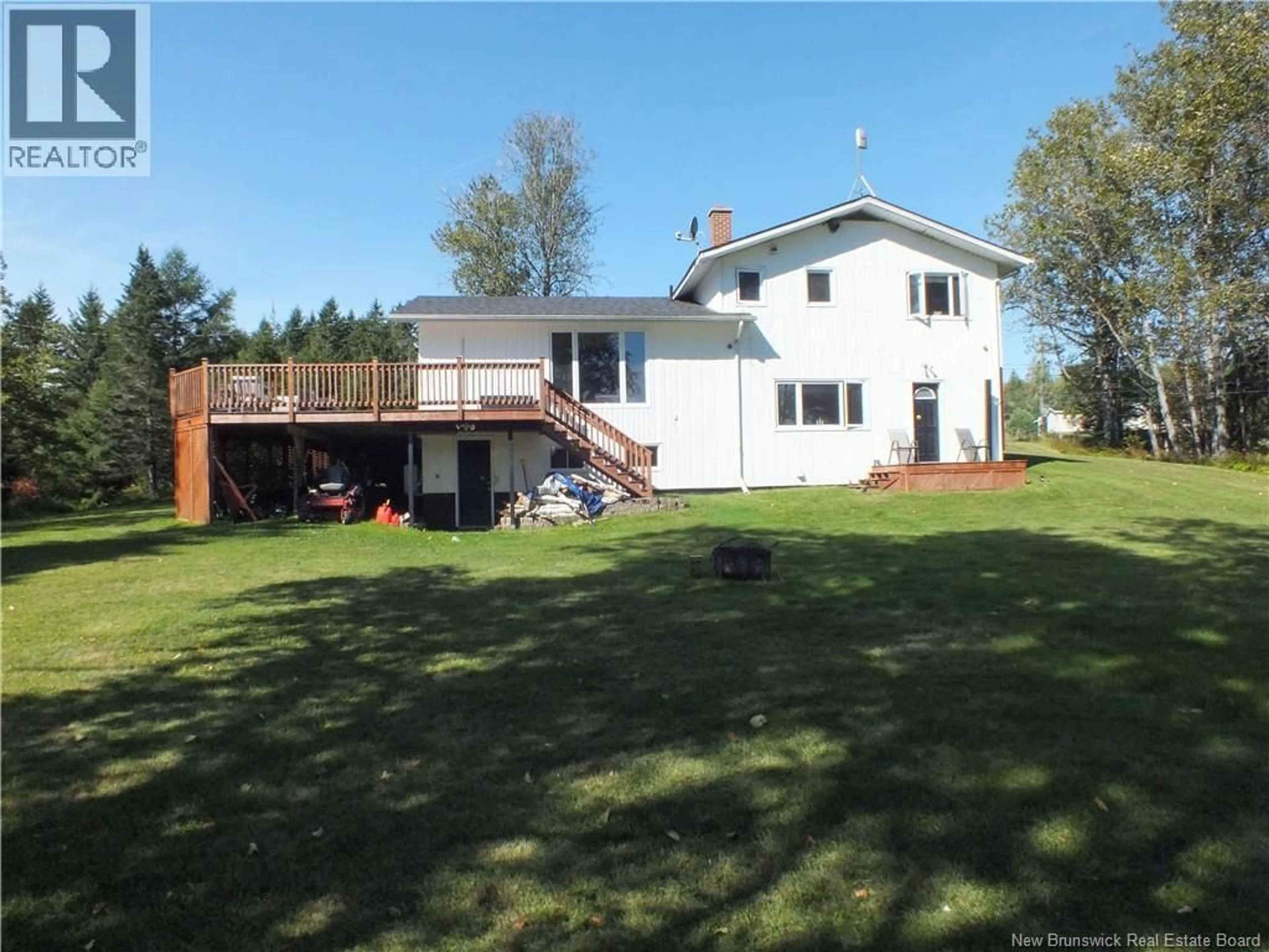 A pic from outside/outdoor area/front of a property/back of a property/a pic from drone, water/lake/river/ocean view for 2948 ROUTE 109, Three Brooks New Brunswick E7G2X4