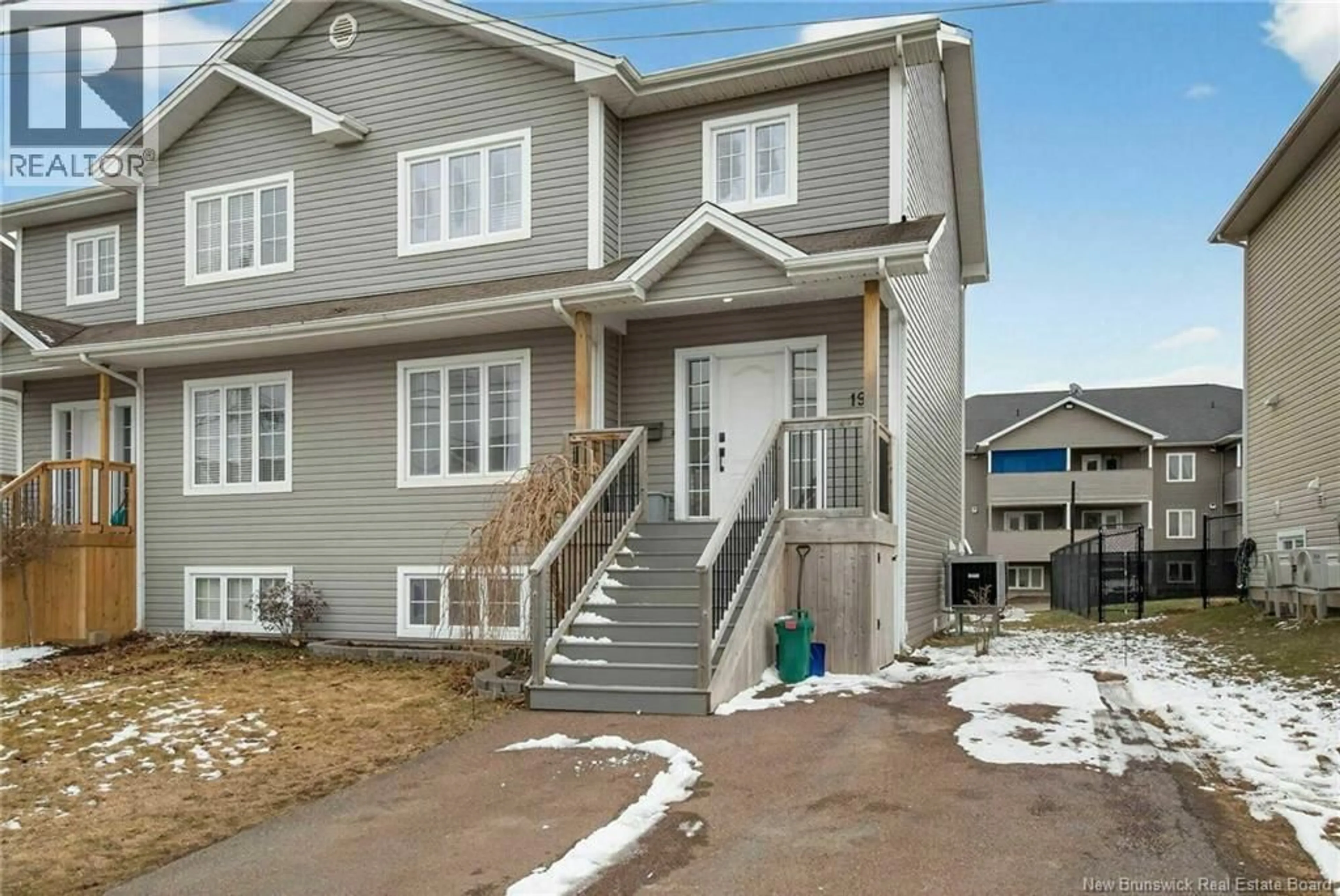 Home with vinyl exterior material, street for 19 BLANCHARD STREET, Dieppe New Brunswick E1A0R8