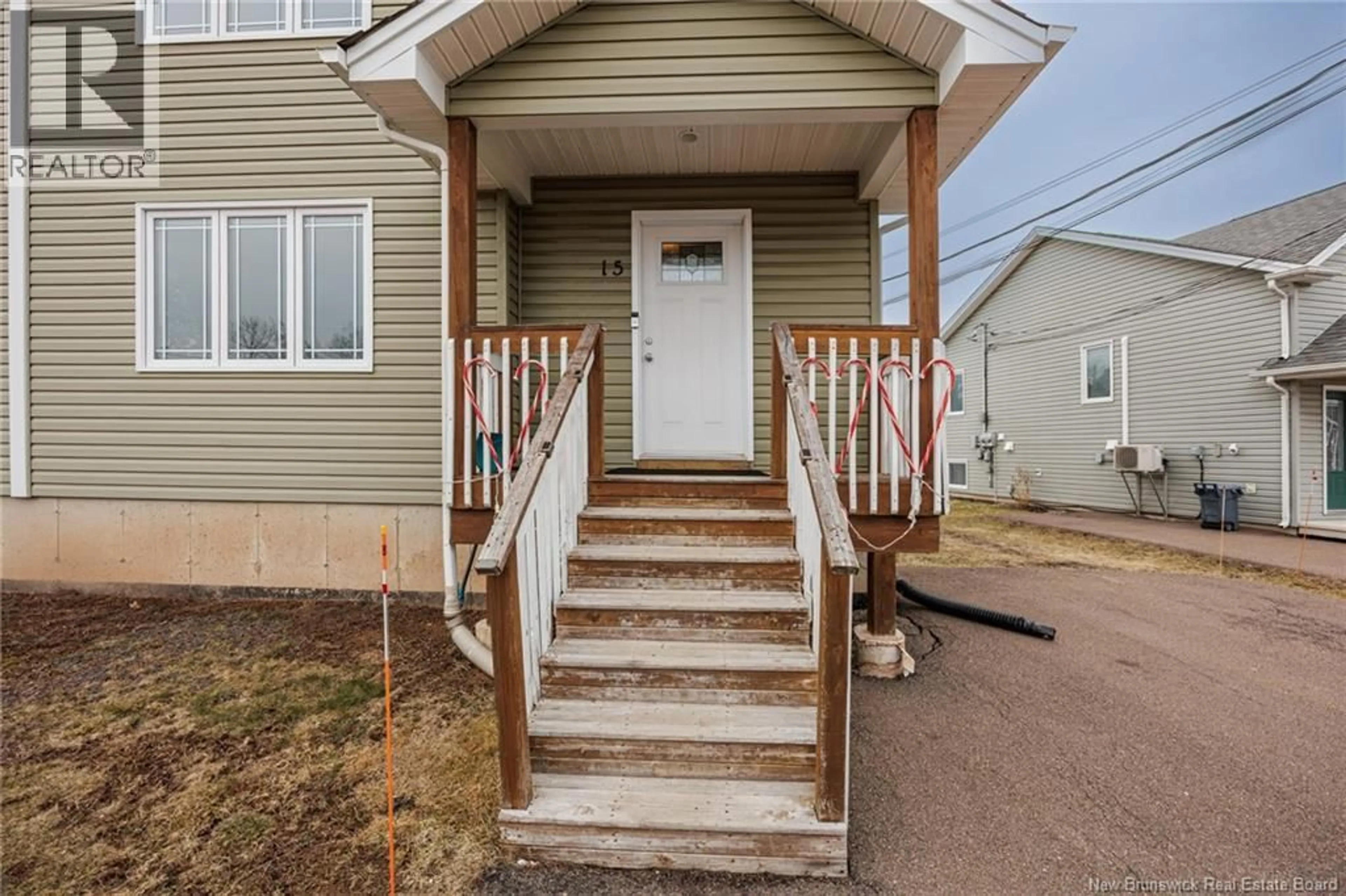 Home with vinyl exterior material, street for 15 JANICK COURT, Moncton New Brunswick E1A9L6