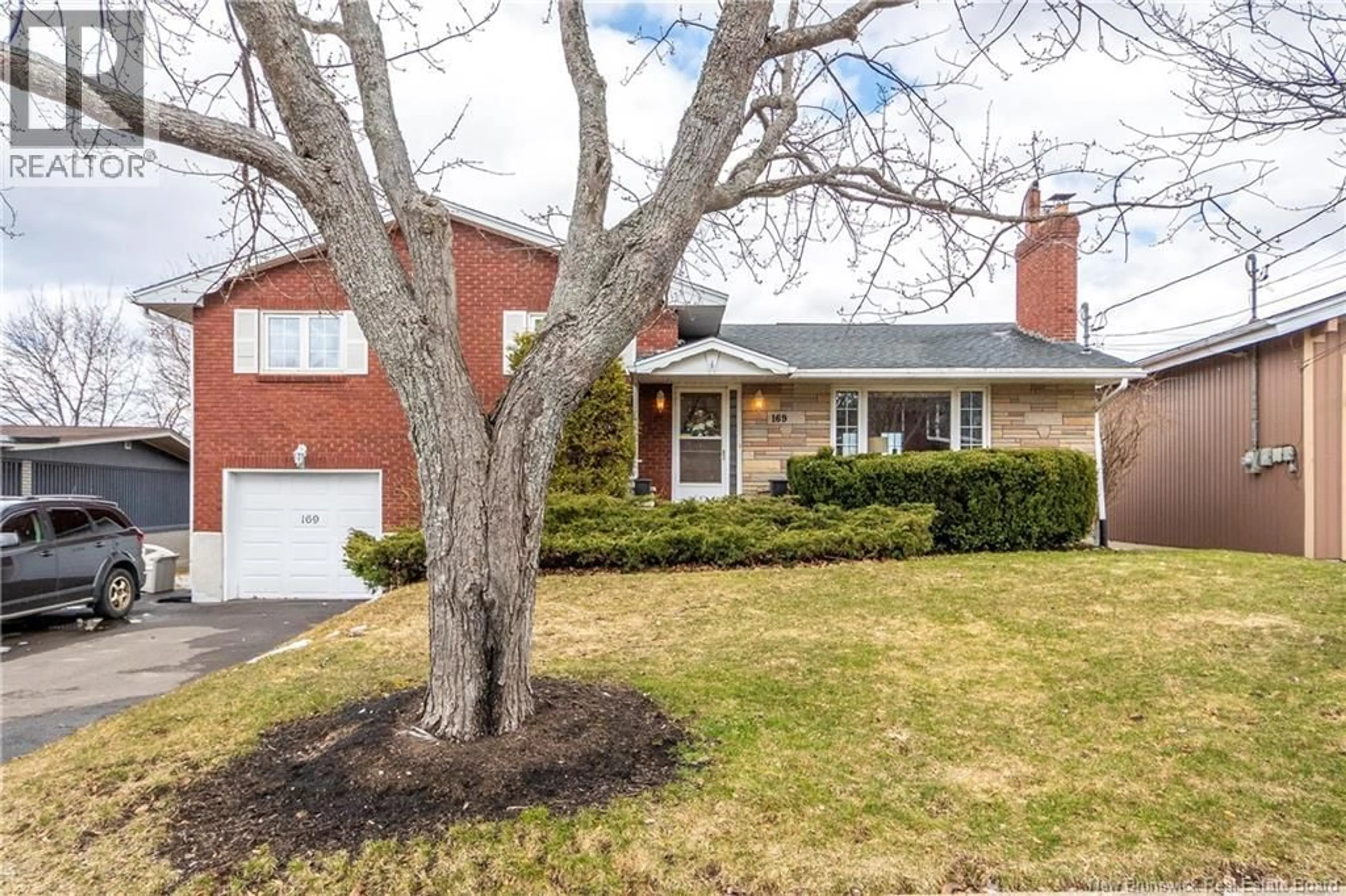Home with brick exterior material, street for 169 HEDGEWOOD DRIVE, Moncton New Brunswick E1E2W8