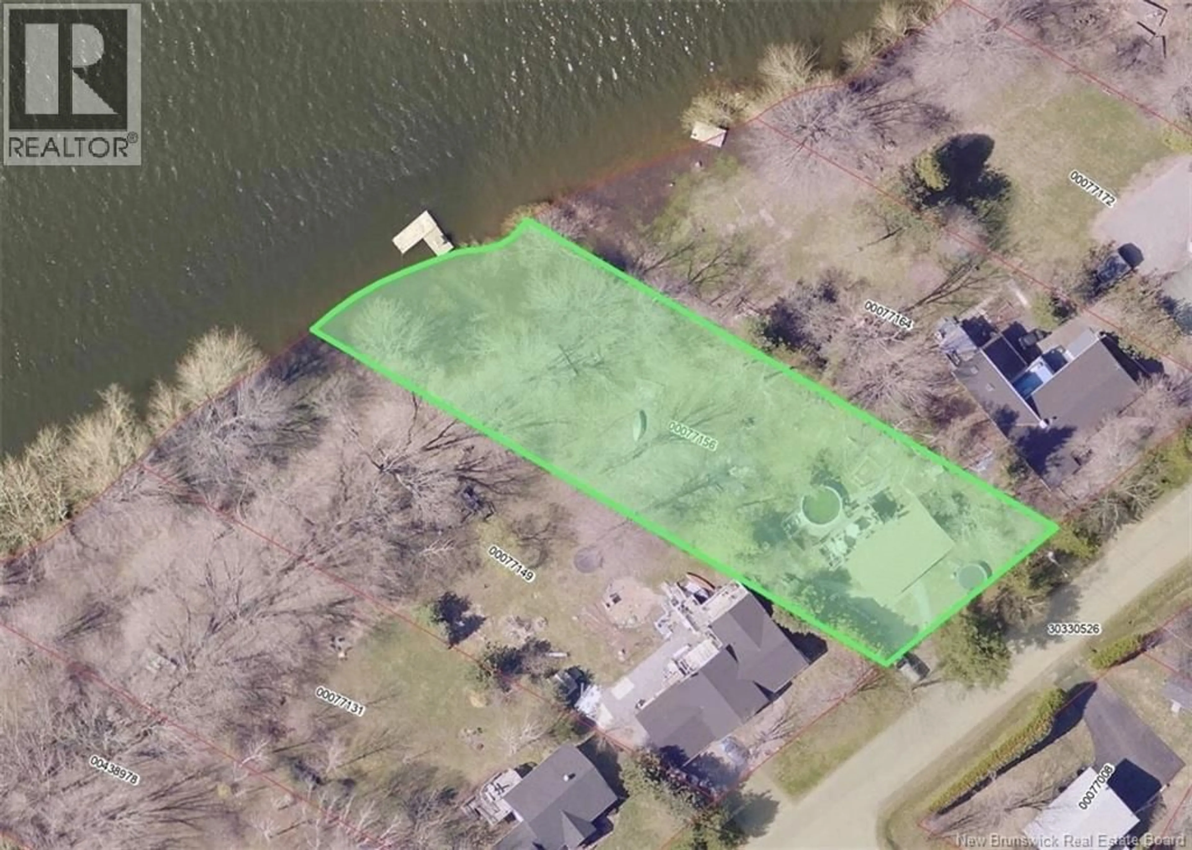 A pic from outside/outdoor area/front of a property/back of a property/a pic from drone, water/lake/river/ocean view for 55 RANDALL DRIVE, Hampton New Brunswick E5N6A4