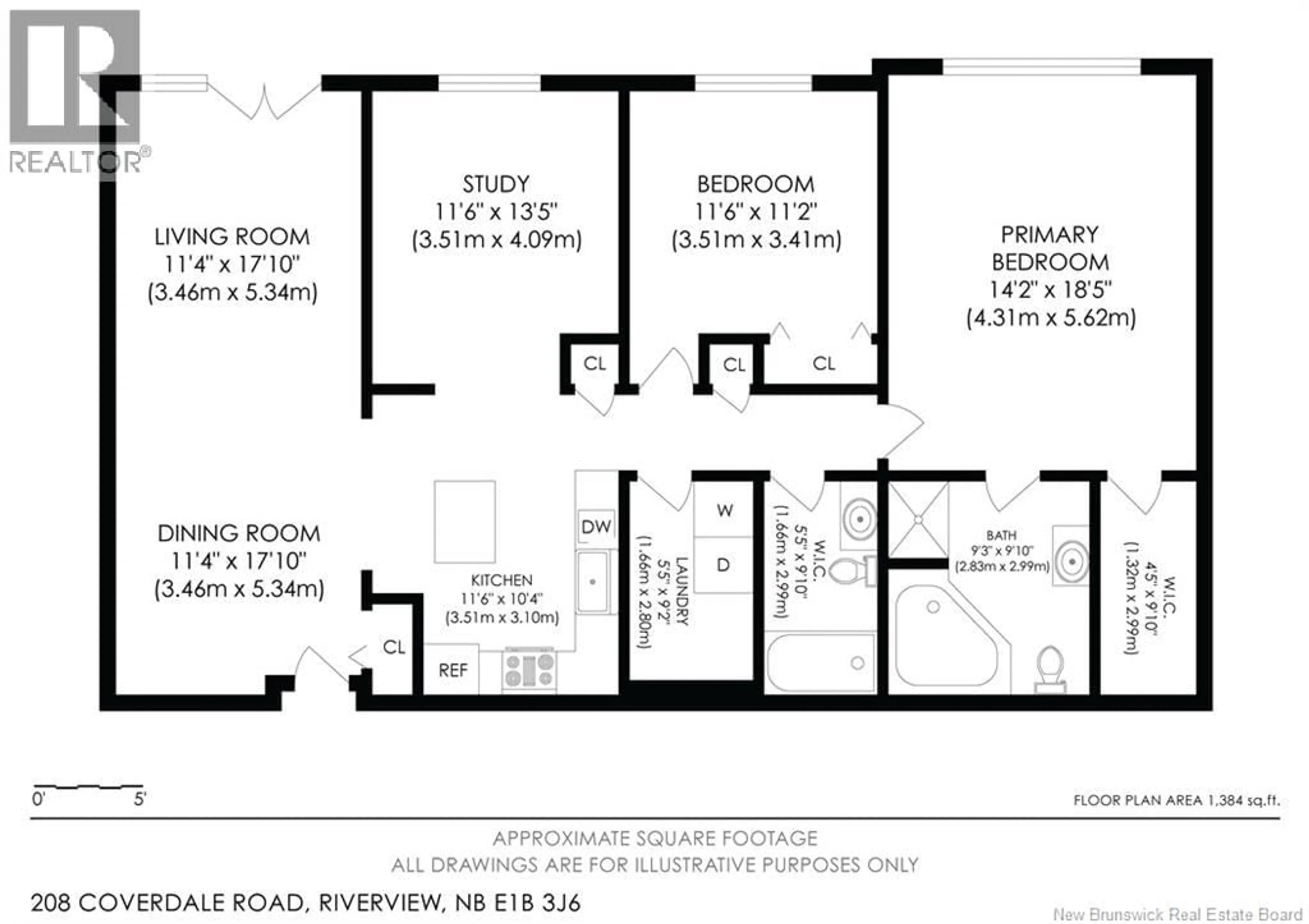 Floor plan for 304 - 208 COVERDALE ROAD, Riverview New Brunswick E1B0M7
