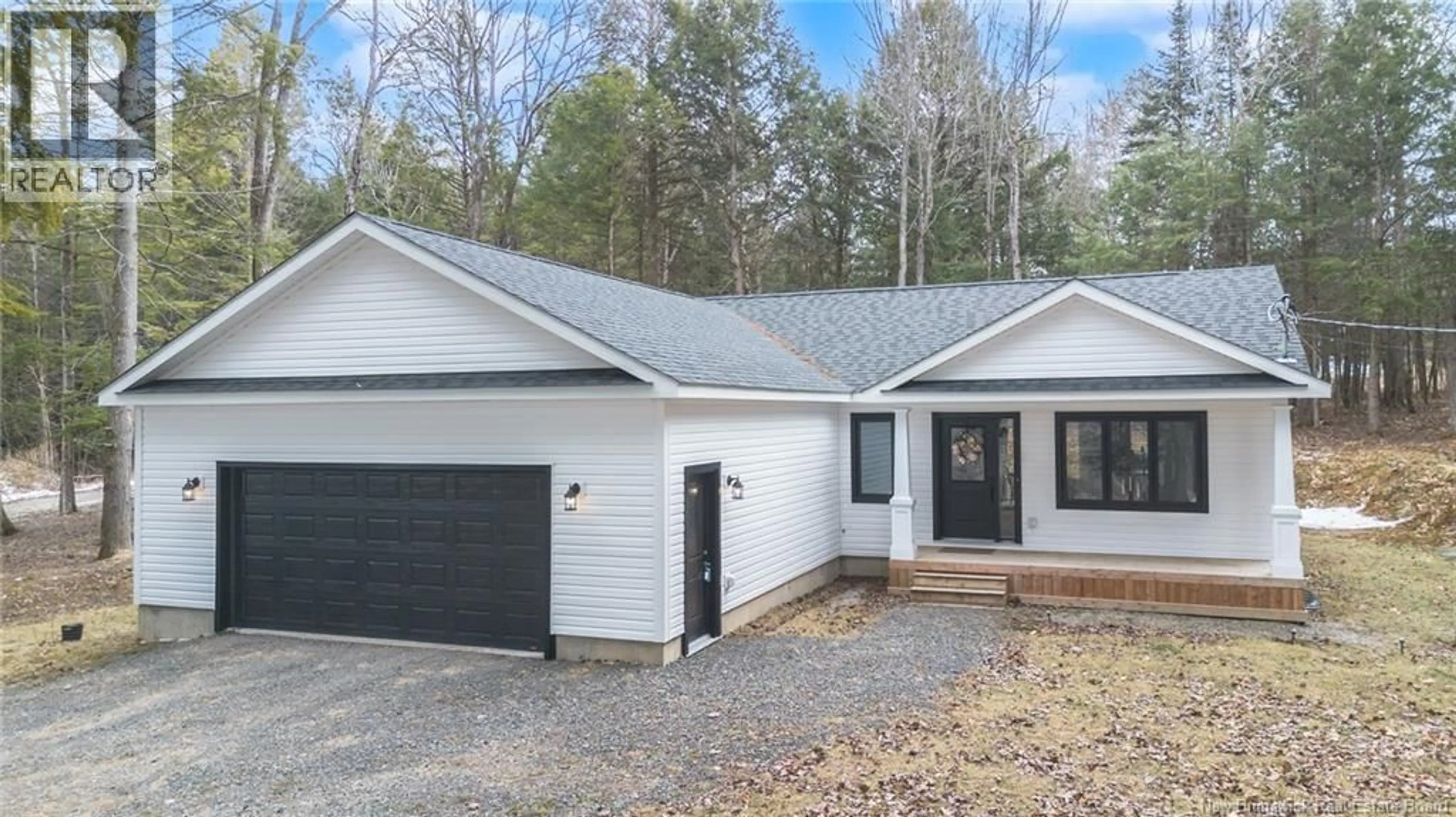 Home with vinyl exterior material, street for 208 CROCKS POINT ROAD, Keswick Ridge New Brunswick E6L1T5