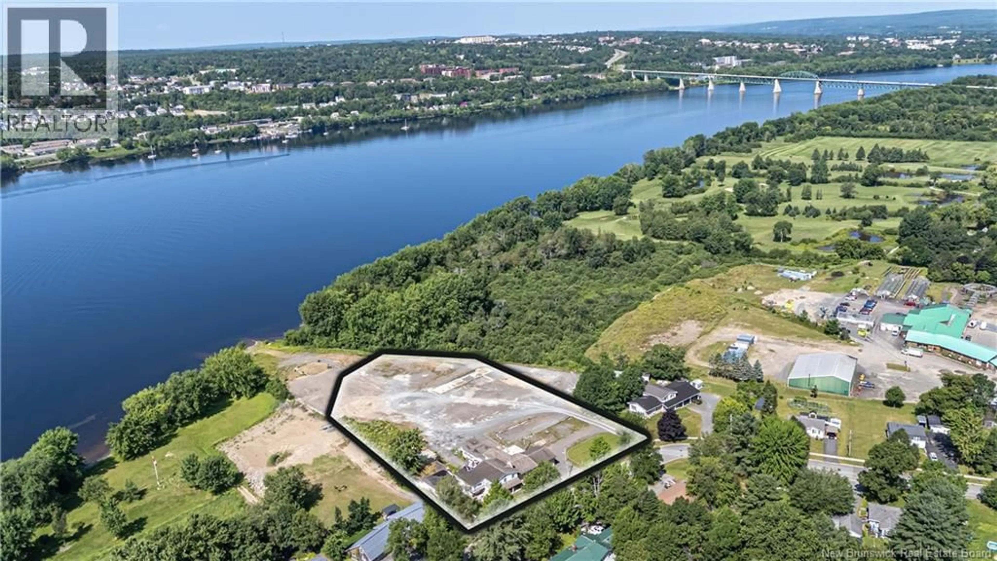 A pic from outside/outdoor area/front of a property/back of a property/a pic from drone, water/lake/river/ocean view for 59-69 ROSS TERRACE, Fredericton New Brunswick W3A8E5