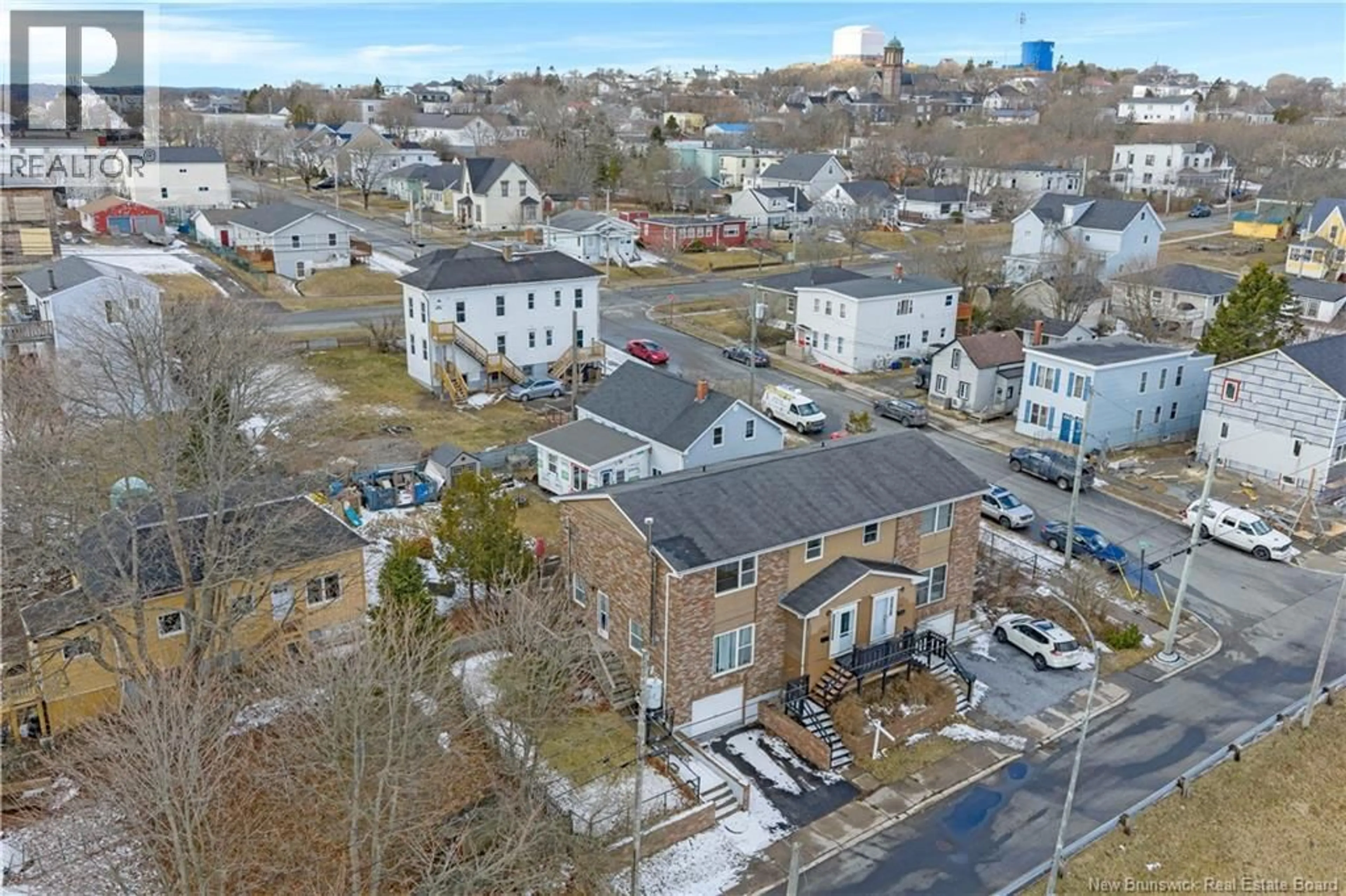 A pic from outside/outdoor area/front of a property/back of a property/a pic from drone, city buildings view from balcony for 381 LANCASTER STREET, Saint John New Brunswick E2M2L3