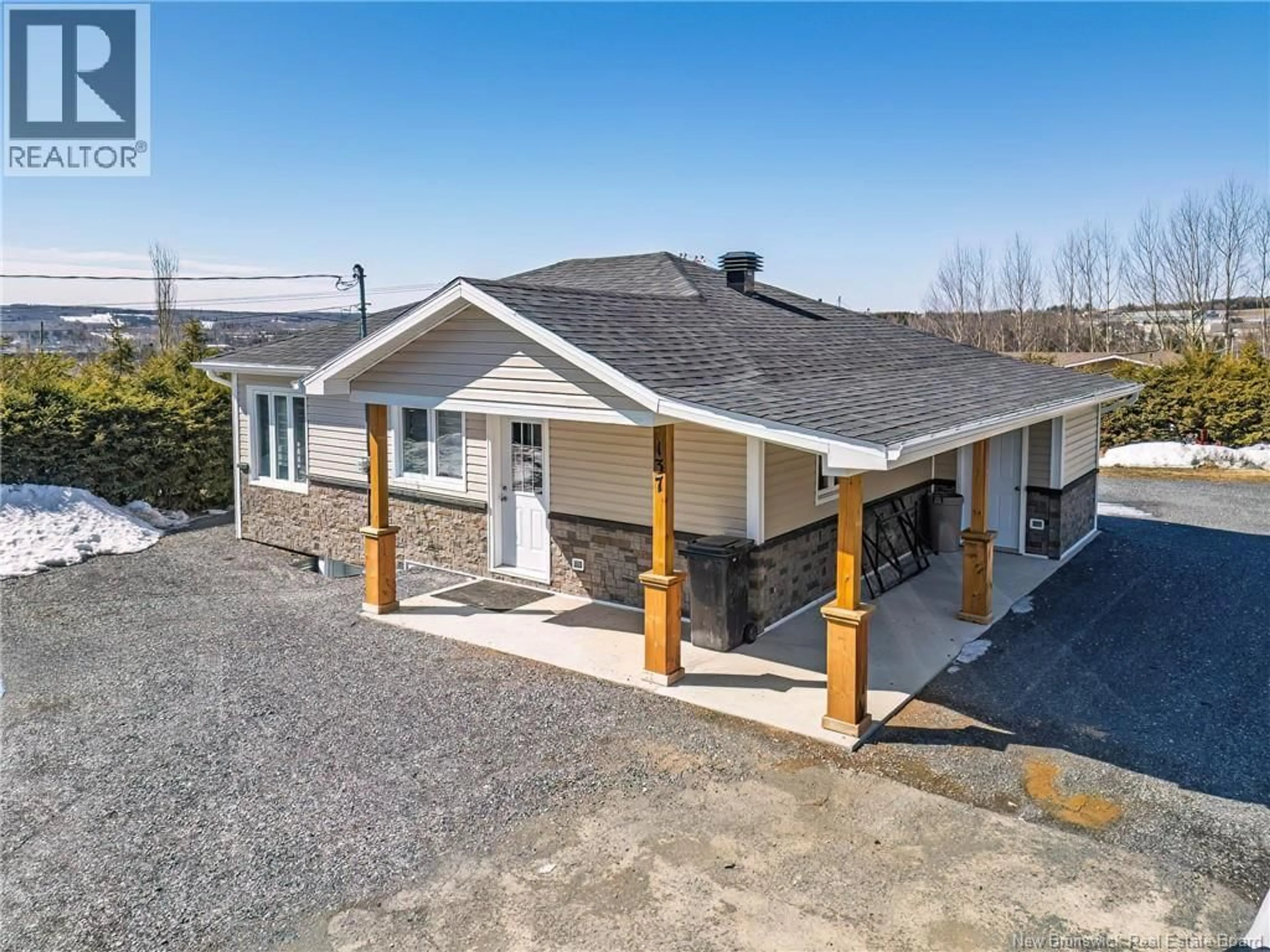 A pic from outside/outdoor area/front of a property/back of a property/a pic from drone, unknown for 137 RESERVOIR ROAD, Grand Falls New Brunswick E3Y1E2