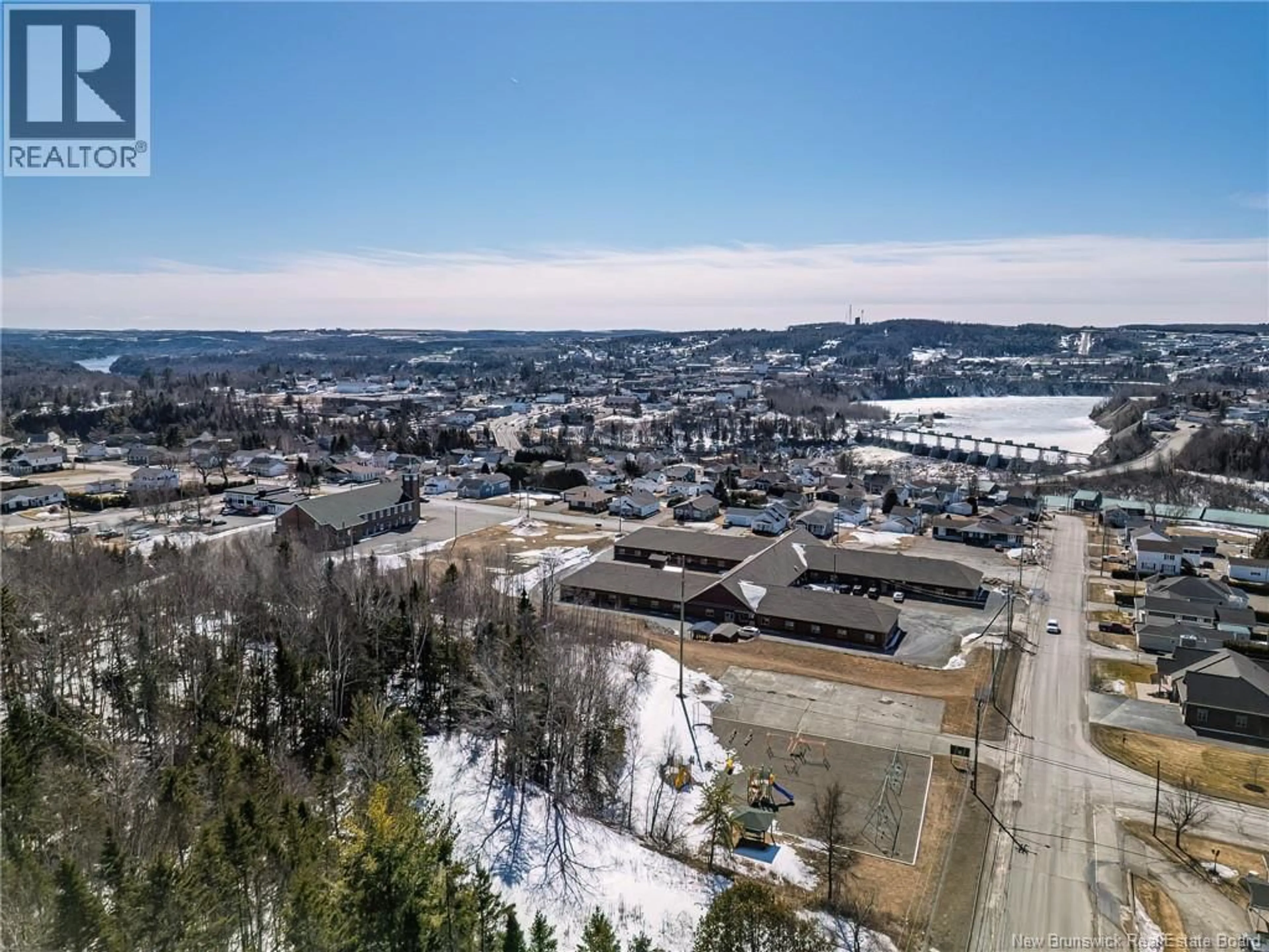 A pic from outside/outdoor area/front of a property/back of a property/a pic from drone, mountain view for 137 RESERVOIR ROAD, Grand Falls New Brunswick E3Y1E2