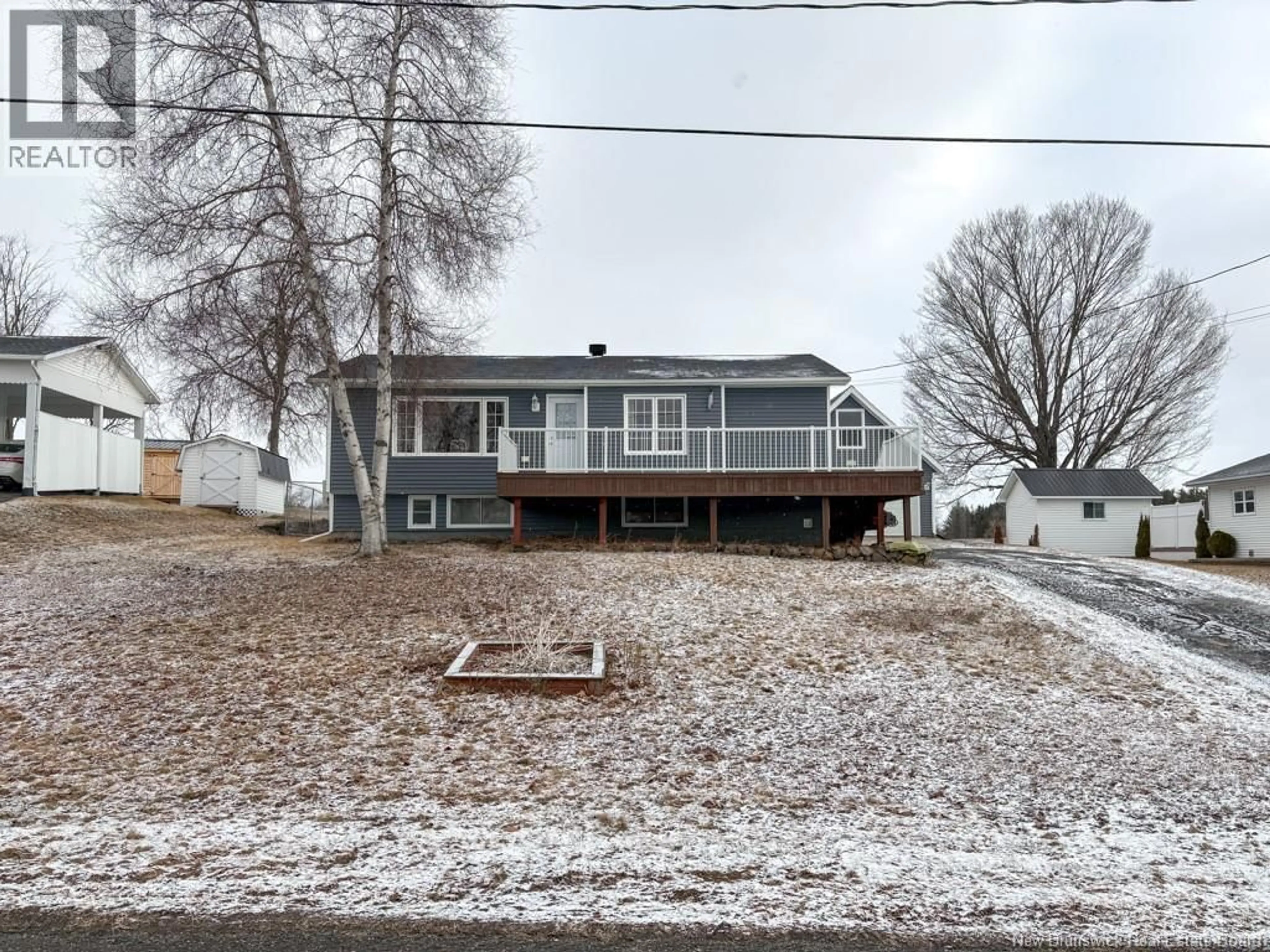 A pic from outside/outdoor area/front of a property/back of a property/a pic from drone, street for 222 NEILSON STREET, Woodstock New Brunswick E7M2H9