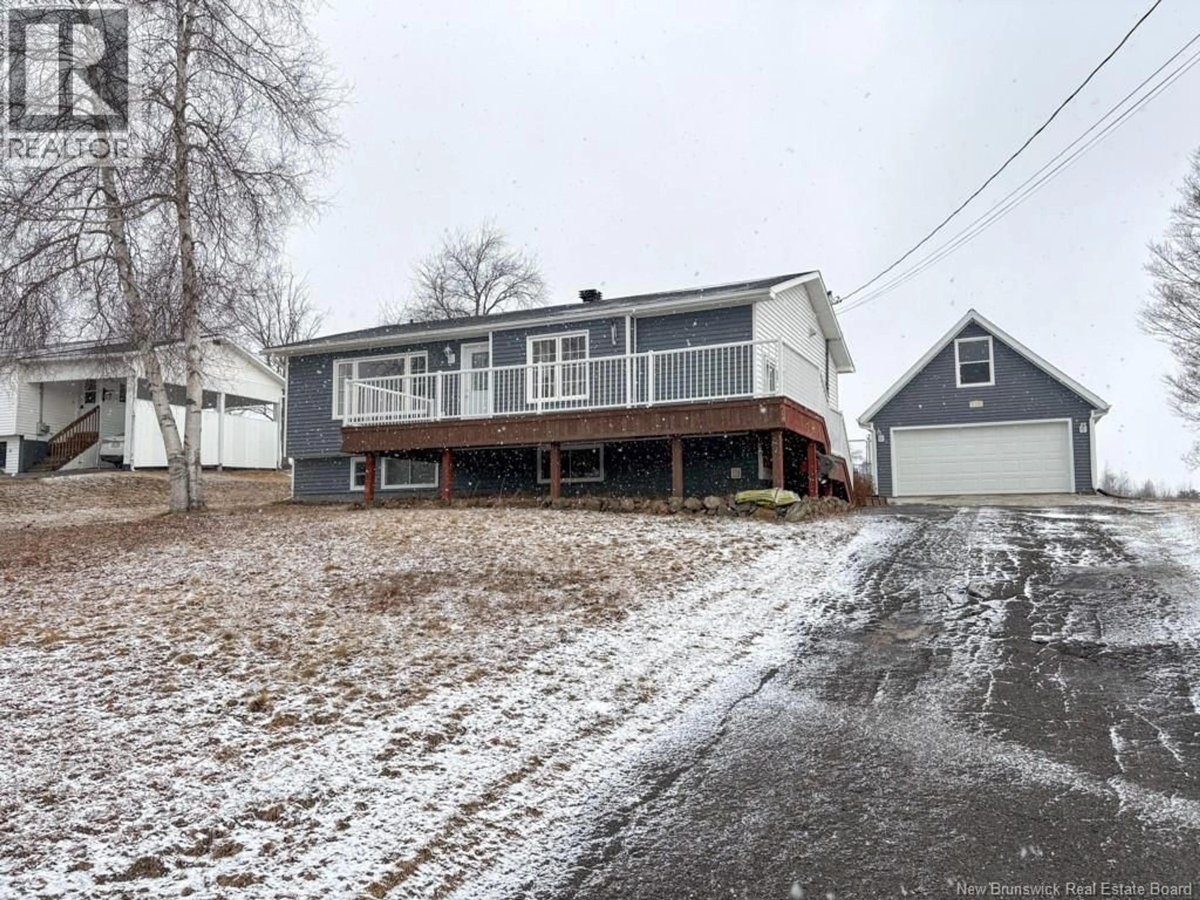 A pic from outside/outdoor area/front of a property/back of a property/a pic from drone, street for 222 NEILSON STREET, Woodstock New Brunswick E7M2H9