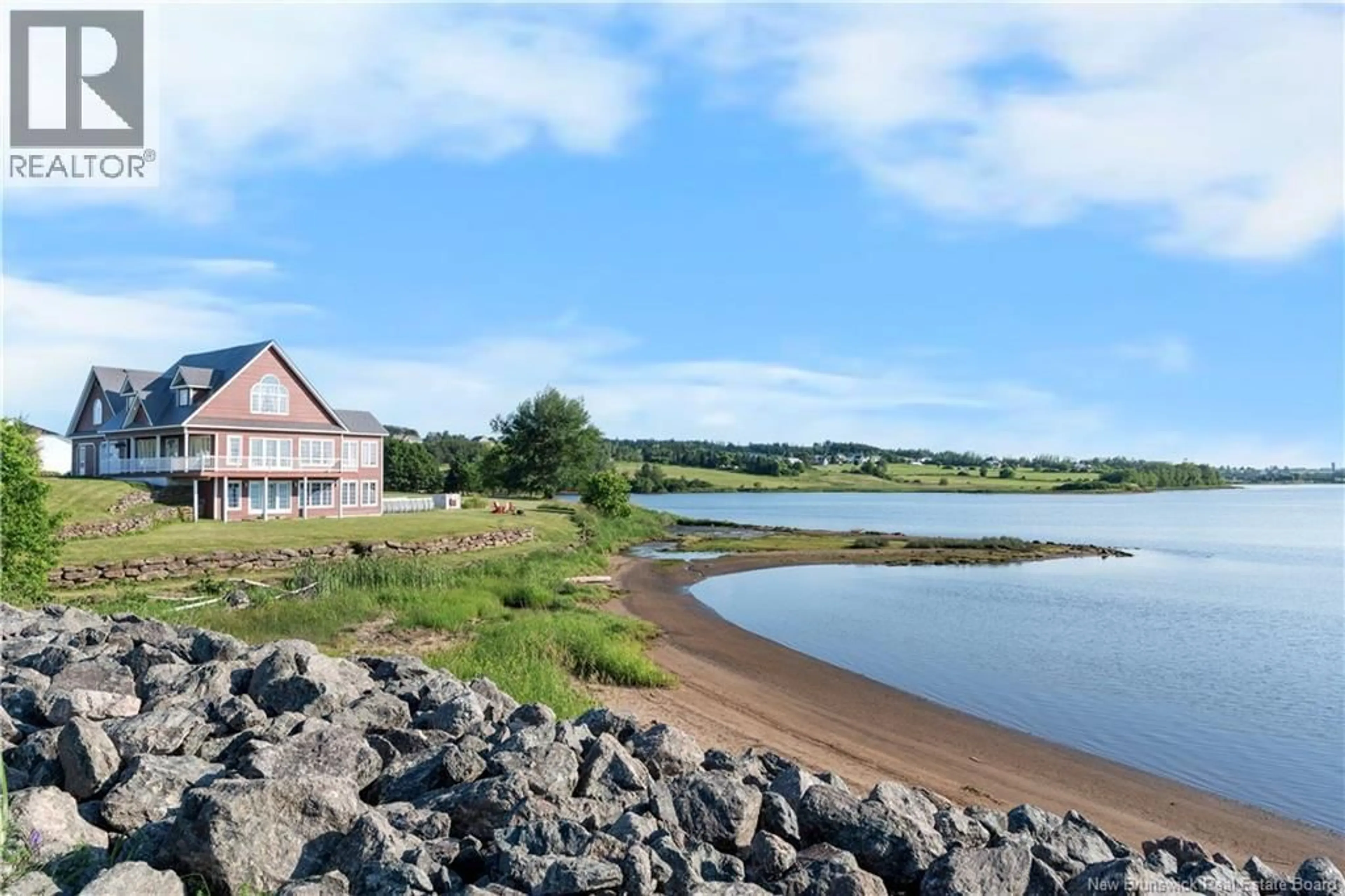 A pic from outside/outdoor area/front of a property/back of a property/a pic from drone, water/lake/river/ocean view for 1379 ROUTE 525, Sainte-Marie-De-Kent New Brunswick E4S2H1
