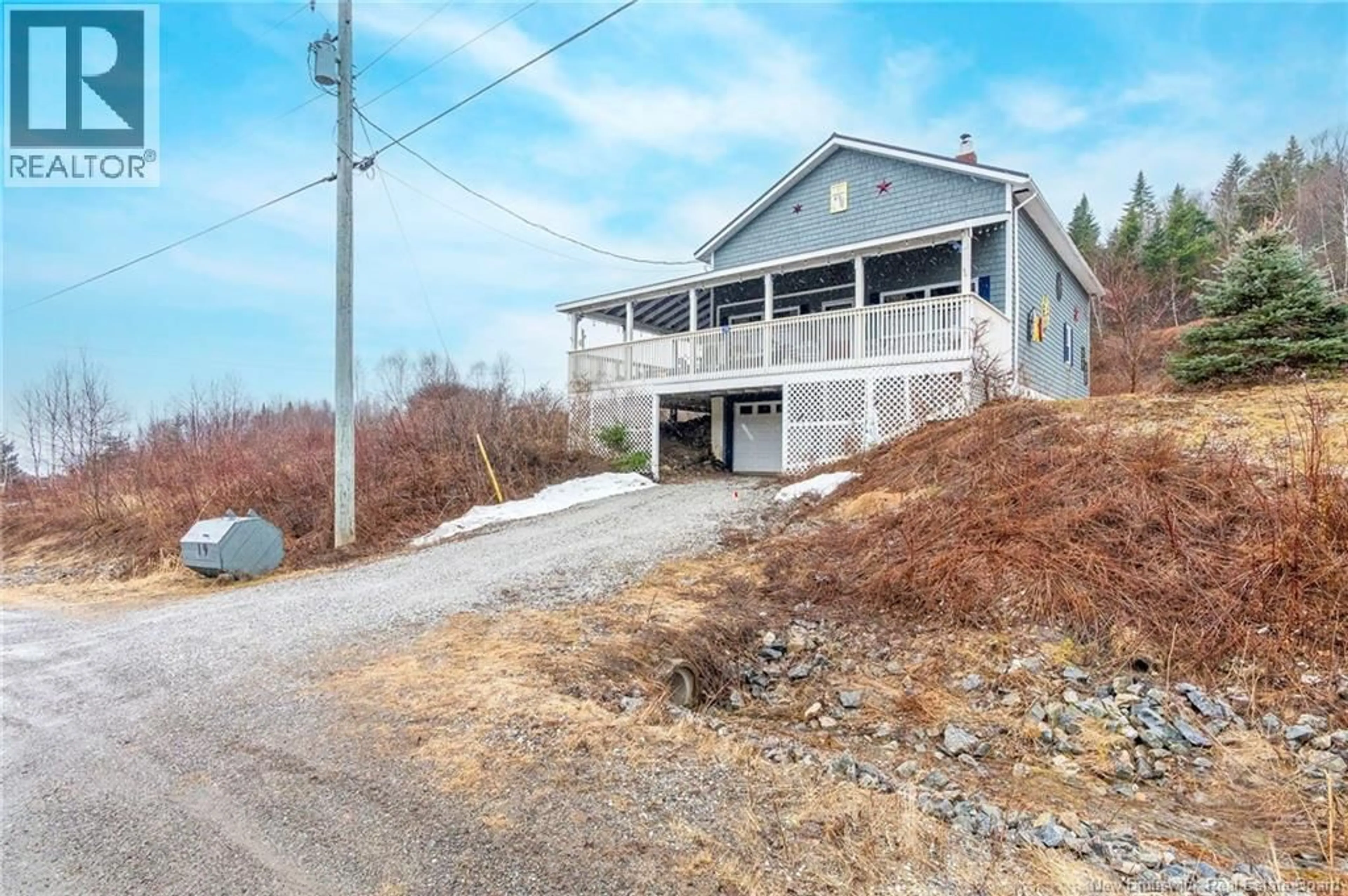 A pic from outside/outdoor area/front of a property/back of a property/a pic from drone, water/lake/river/ocean view for 19 NECK ROAD, Summerville New Brunswick E5S1A3