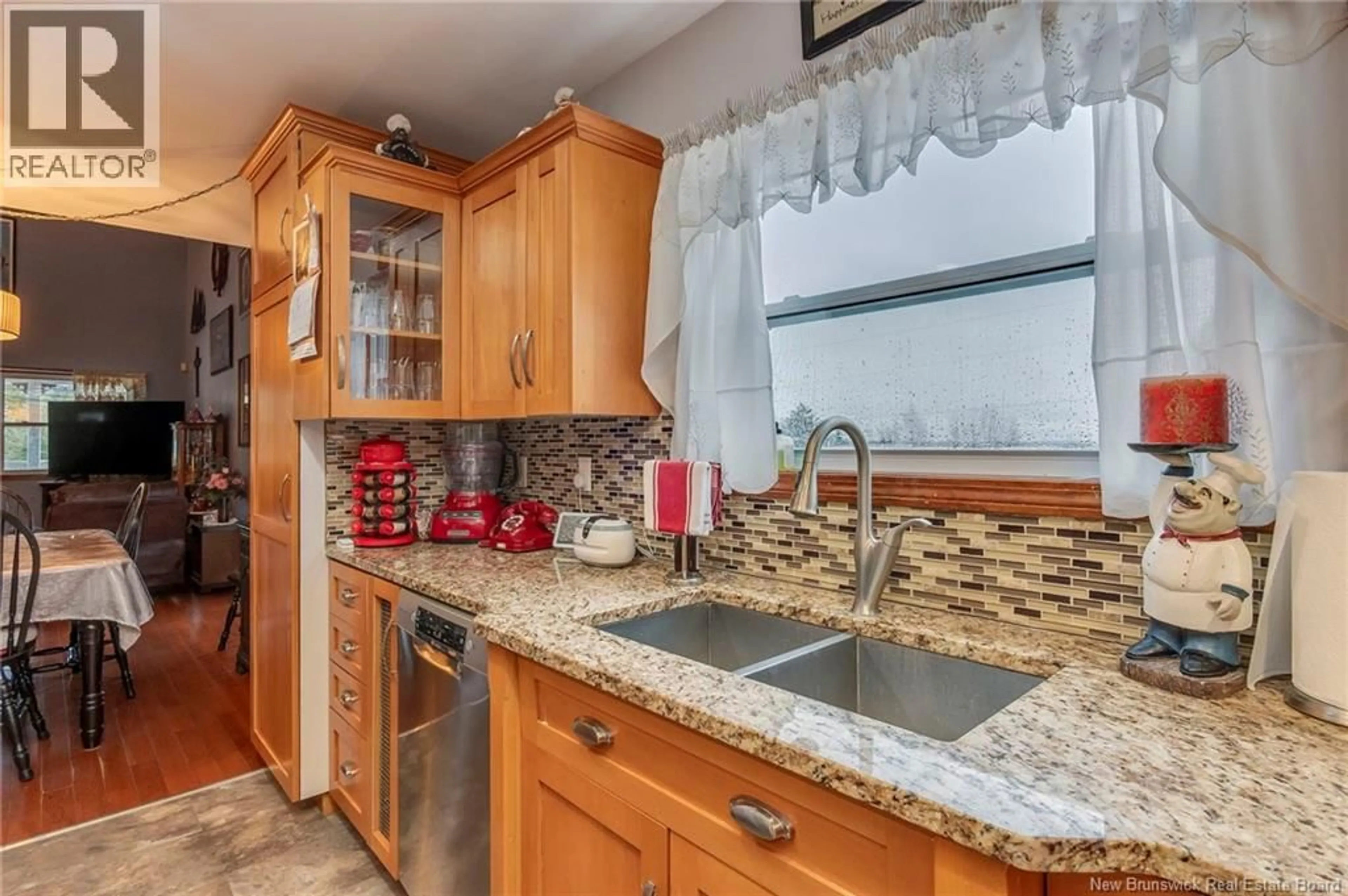 Standard kitchen, ceramic/tile floor for 19 NECK ROAD, Summerville New Brunswick E5S1A3