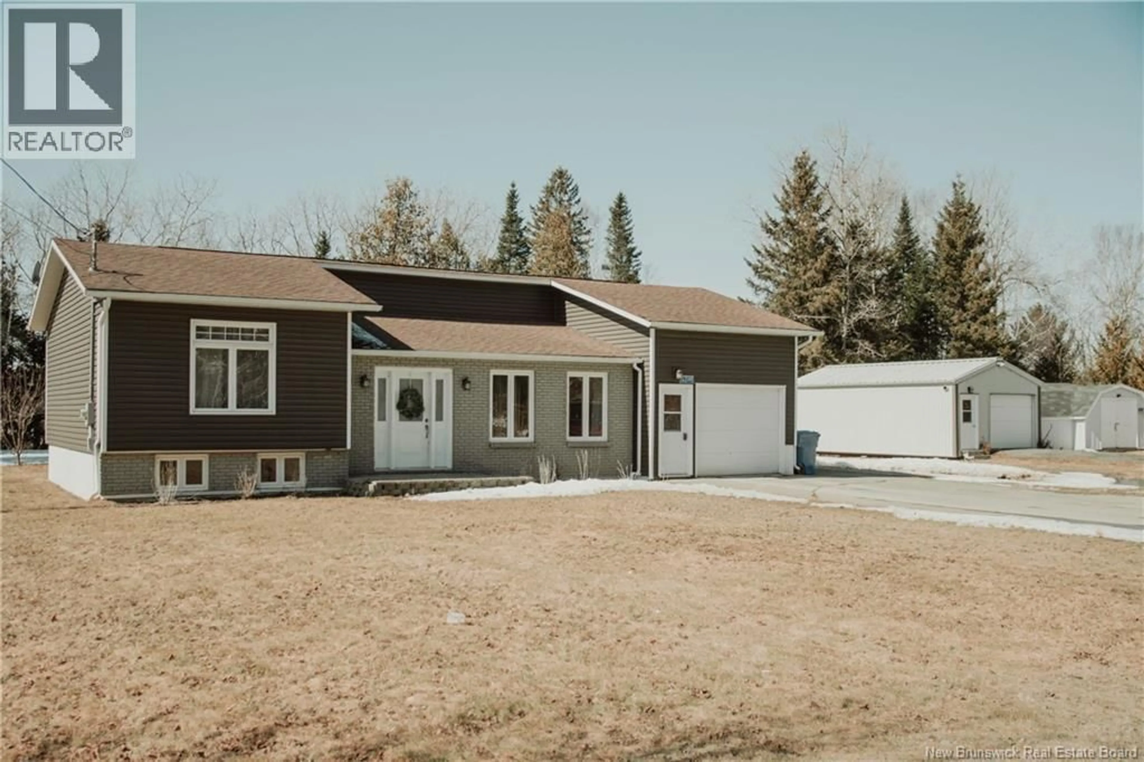 Home with vinyl exterior material, street for 16095 ROUTE 105, DSL de Drummond/DSL of Drummond New Brunswick E3Y2G4