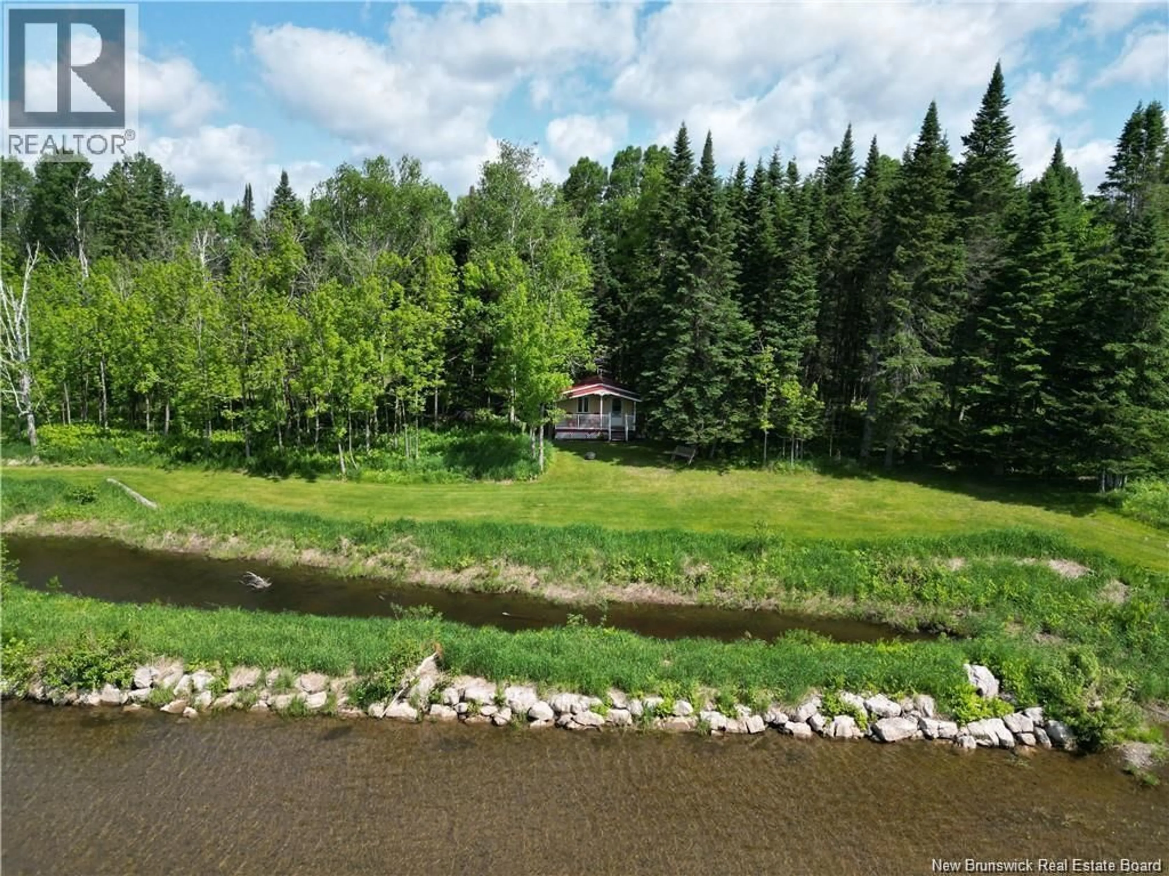 A pic from outside/outdoor area/front of a property/back of a property/a pic from drone, water/lake/river/ocean view for 120-126 JENKINS ROAD, Burntland Brook New Brunswick E7G1W4