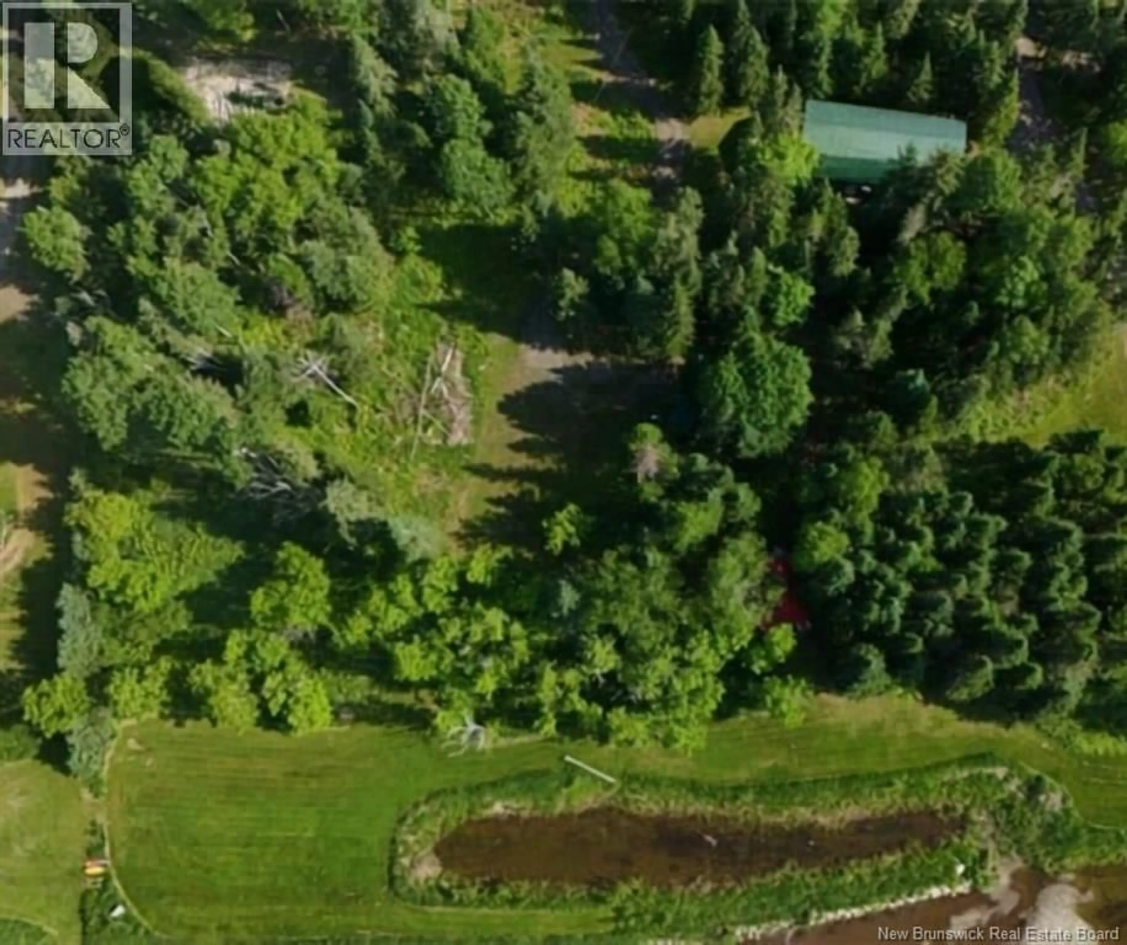 A pic from outside/outdoor area/front of a property/back of a property/a pic from drone, forest/trees view for 120-126 JENKINS ROAD, Burntland Brook New Brunswick E7G1W4