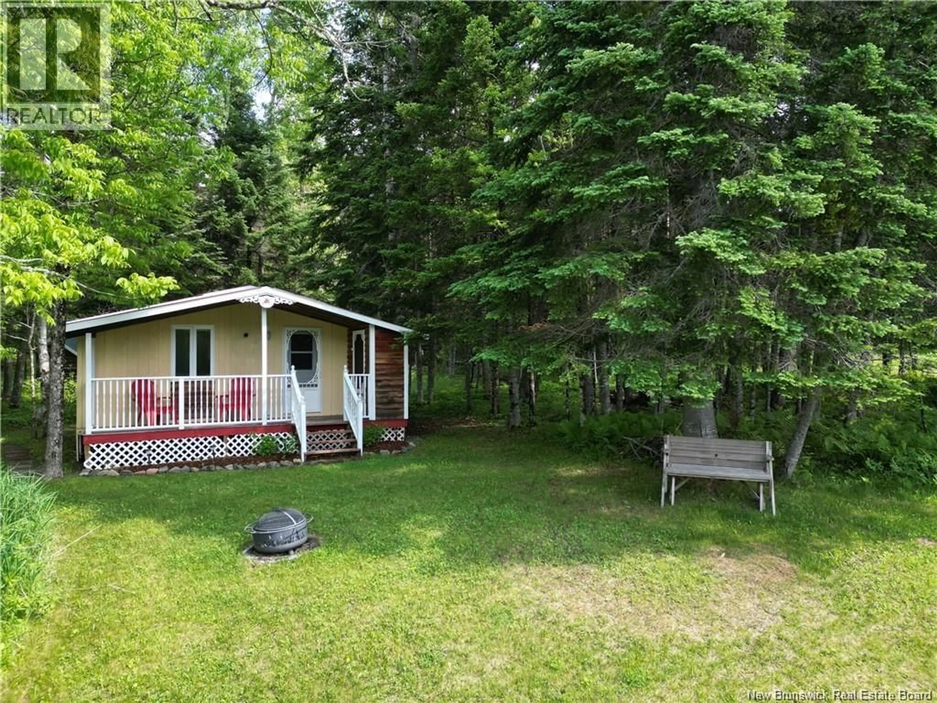 A pic from outside/outdoor area/front of a property/back of a property/a pic from drone, forest/trees view for 120-126 JENKINS ROAD, Burntland Brook New Brunswick E7G1W4