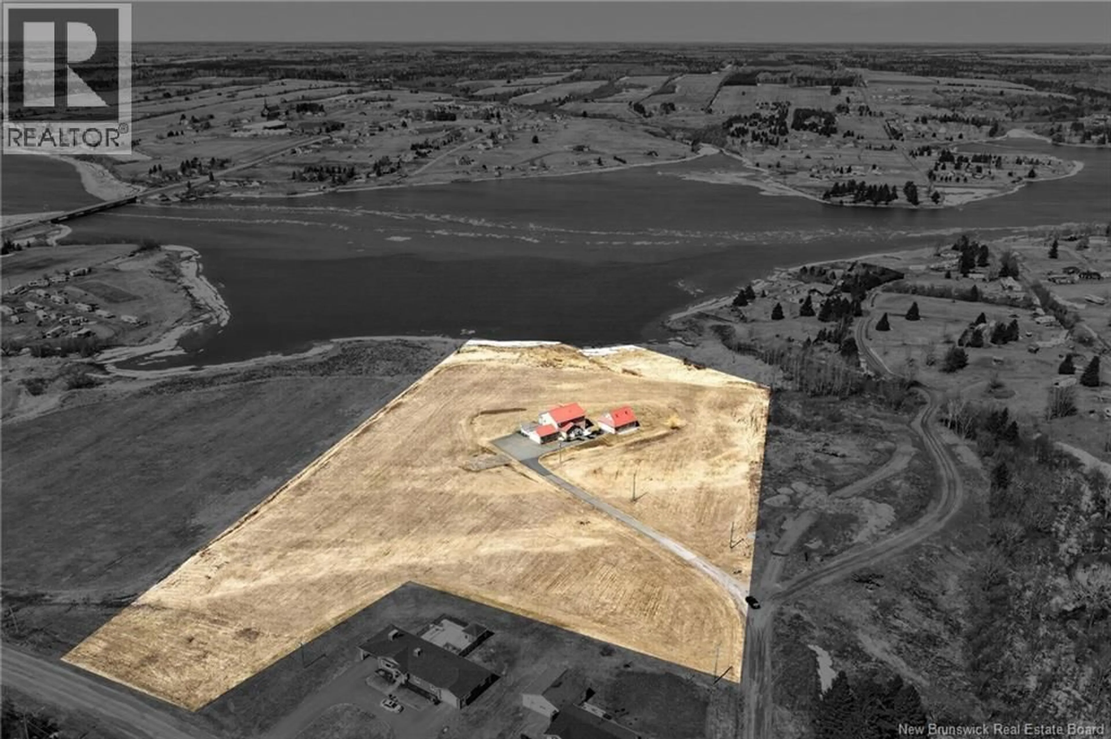 A pic from outside/outdoor area/front of a property/back of a property/a pic from drone, building for 19 LEOPOLD GOGUEN ROAD, Sainte-Marie-De-Kent New Brunswick E4S1W5