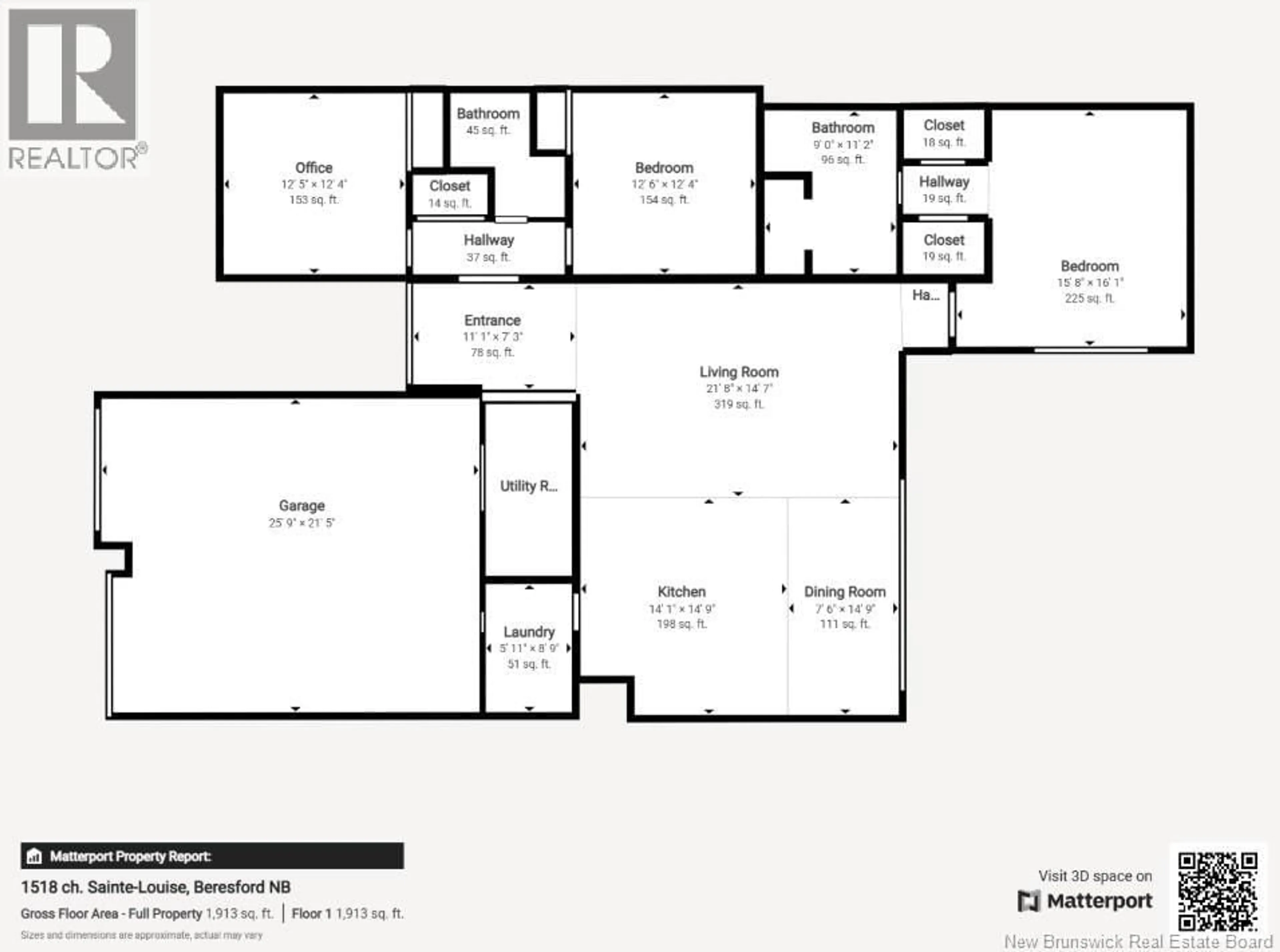 Floor plan for 1518 CHEMIN STE LOUISE, Sainte-Louise New Brunswick E8K2Y6