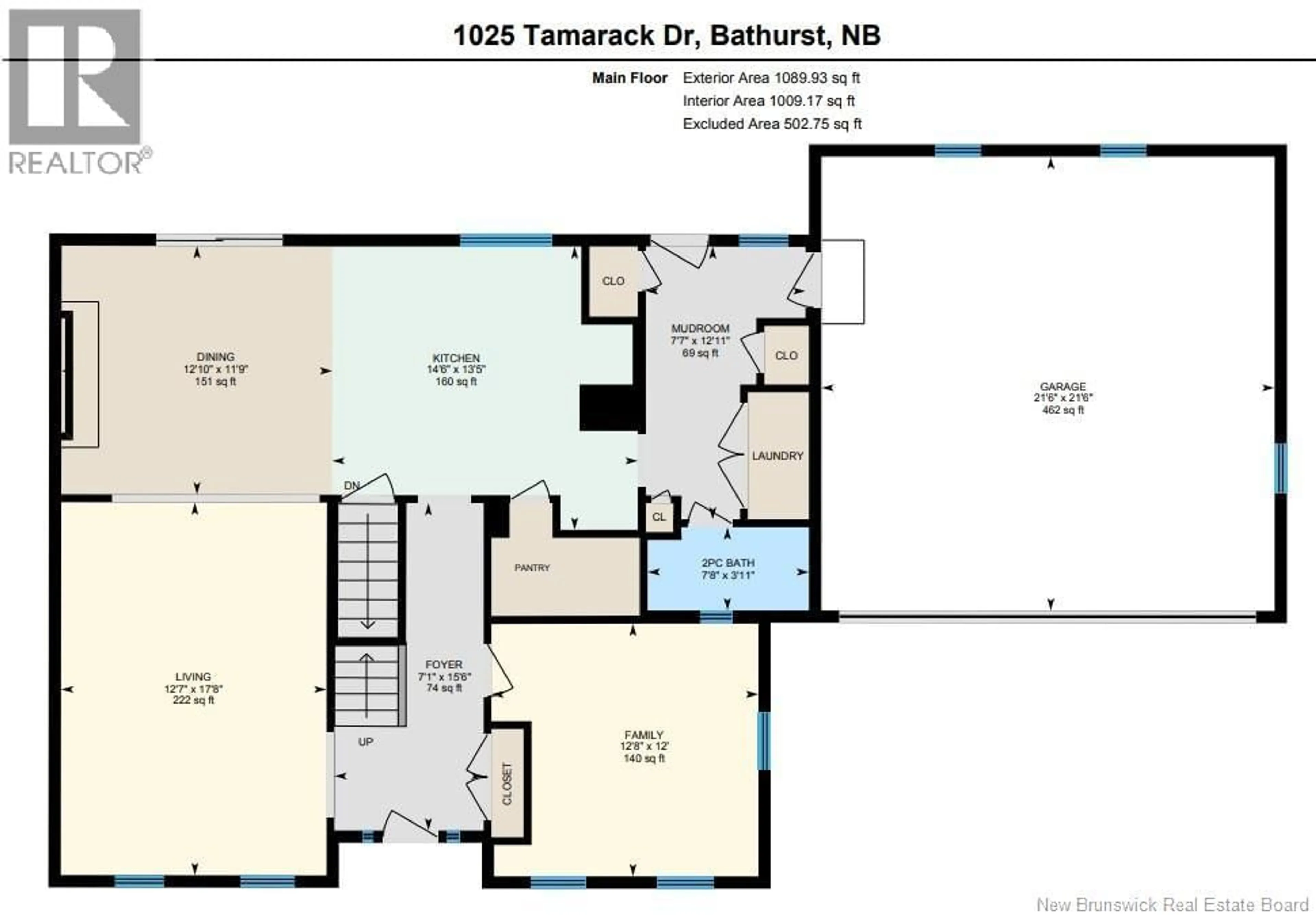 Floor plan for 1025 TAMARACK, Bathurst New Brunswick E2A4G1