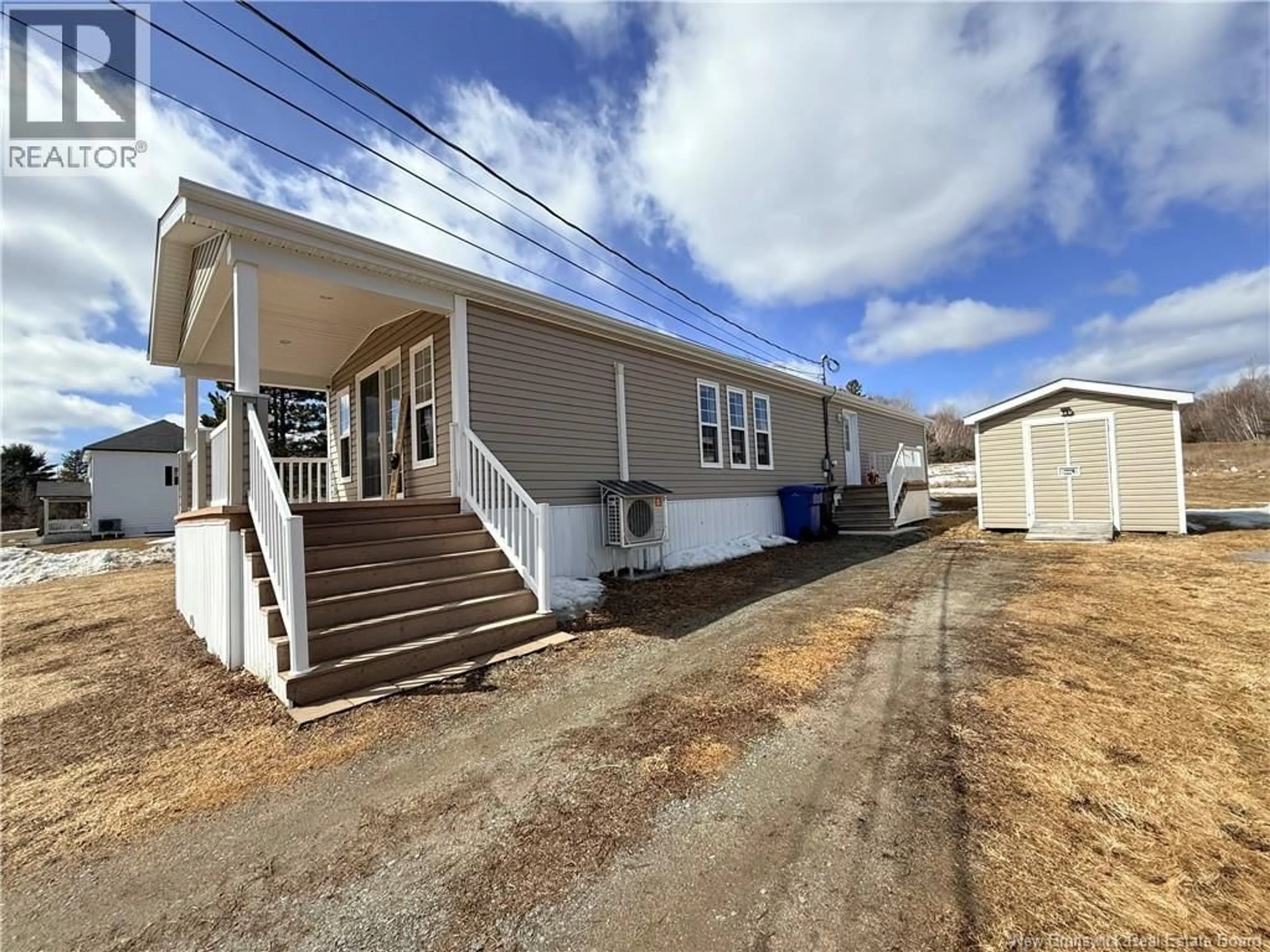 Home with vinyl exterior material, street for 46 MACDONALD ROAD, Miramichi New Brunswick E1V6J6