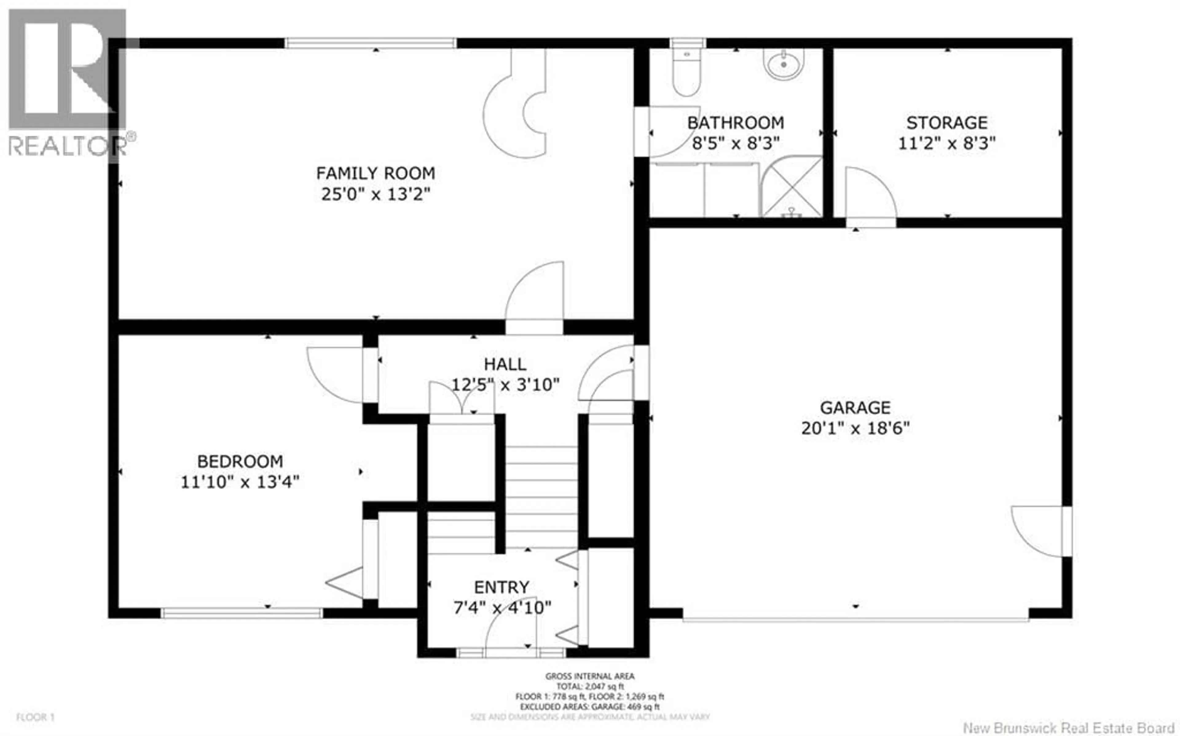 Floor plan for 56 GLENNORTH STREET, Fredericton New Brunswick E3G0A6
