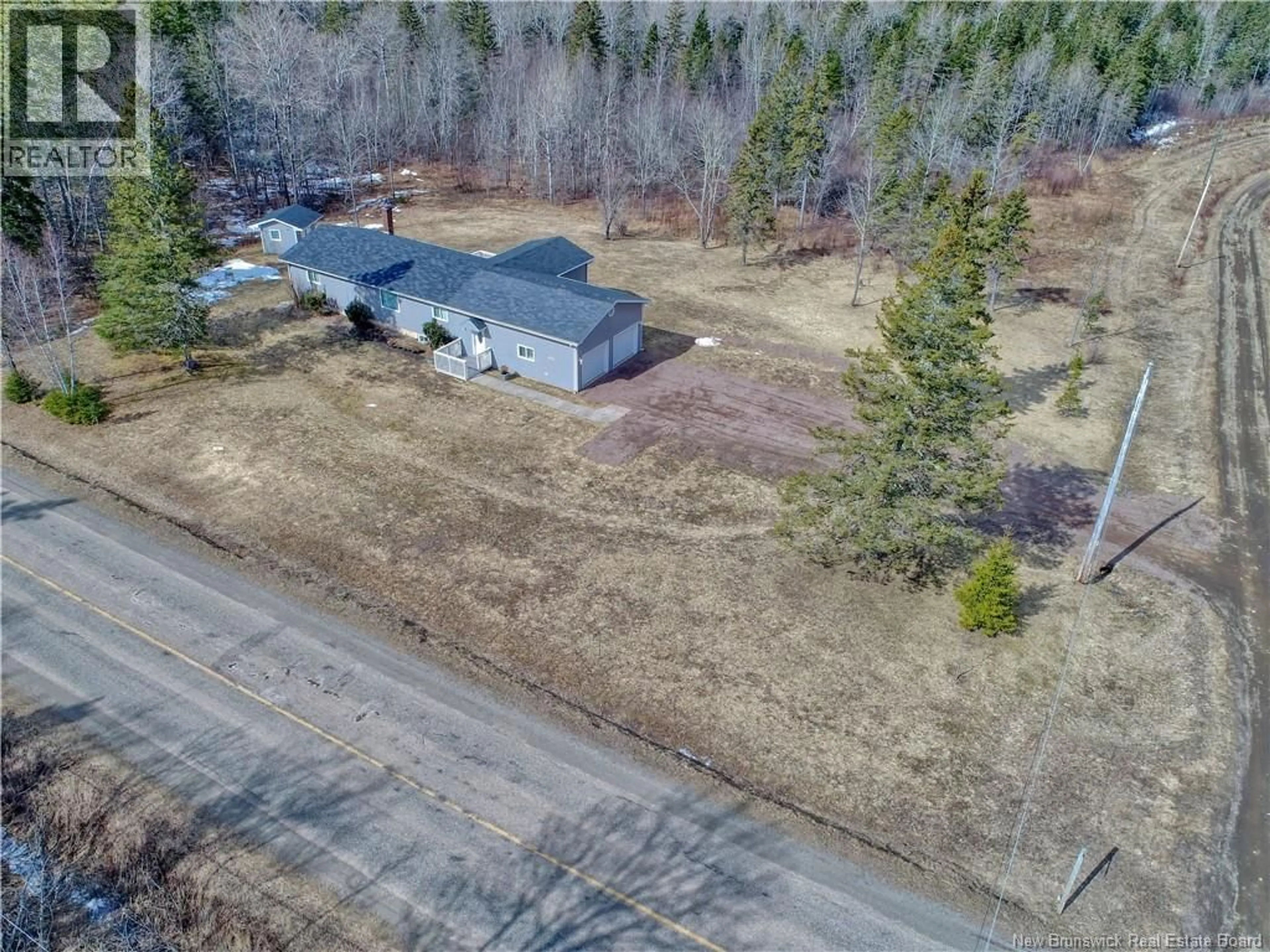 A pic from outside/outdoor area/front of a property/back of a property/a pic from drone, street for 576 DRURYS COVE ROAD, Ratter Corner New Brunswick E4E3L2