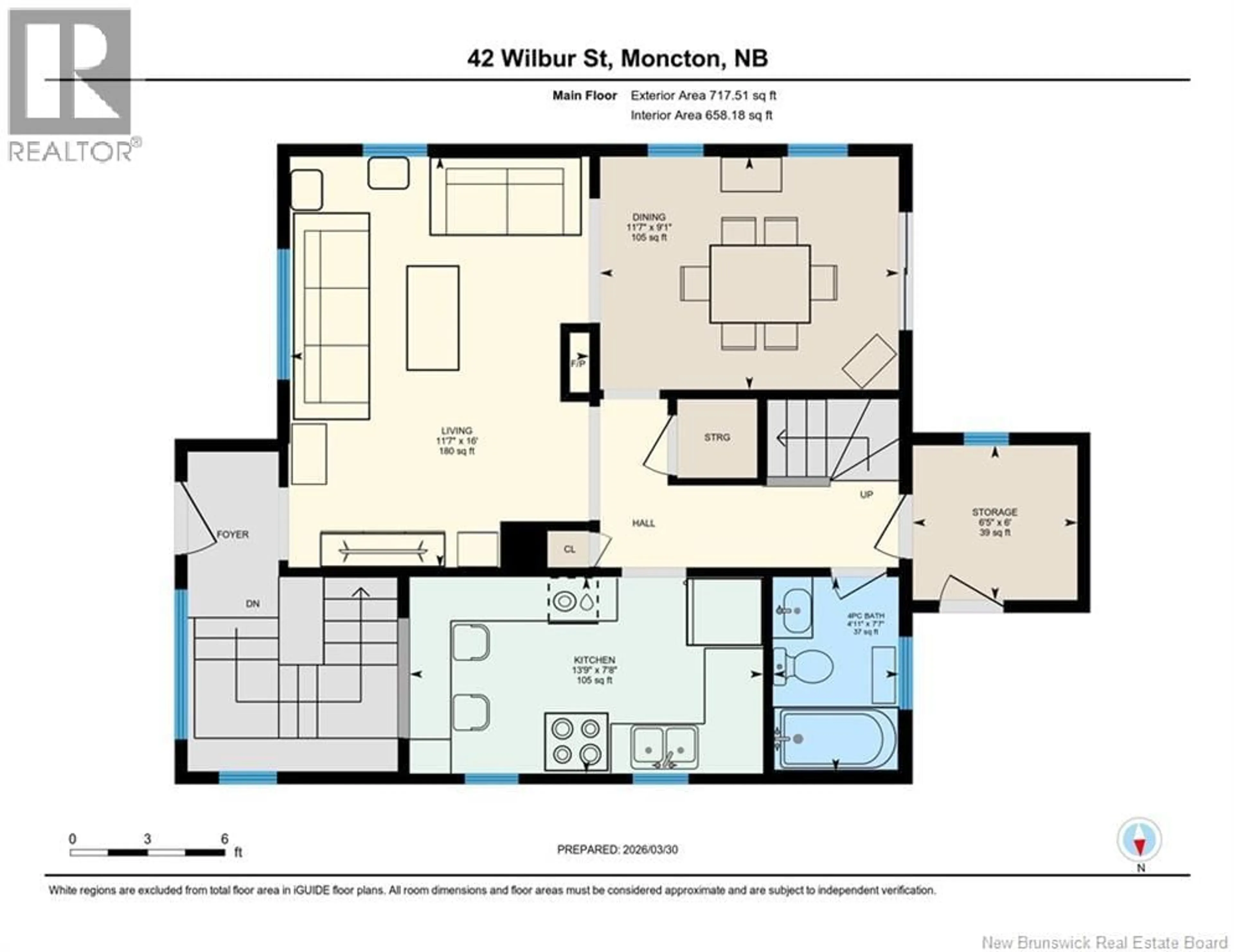 Floor plan for 42 WILBUR STREET, Moncton New Brunswick E1C7A5