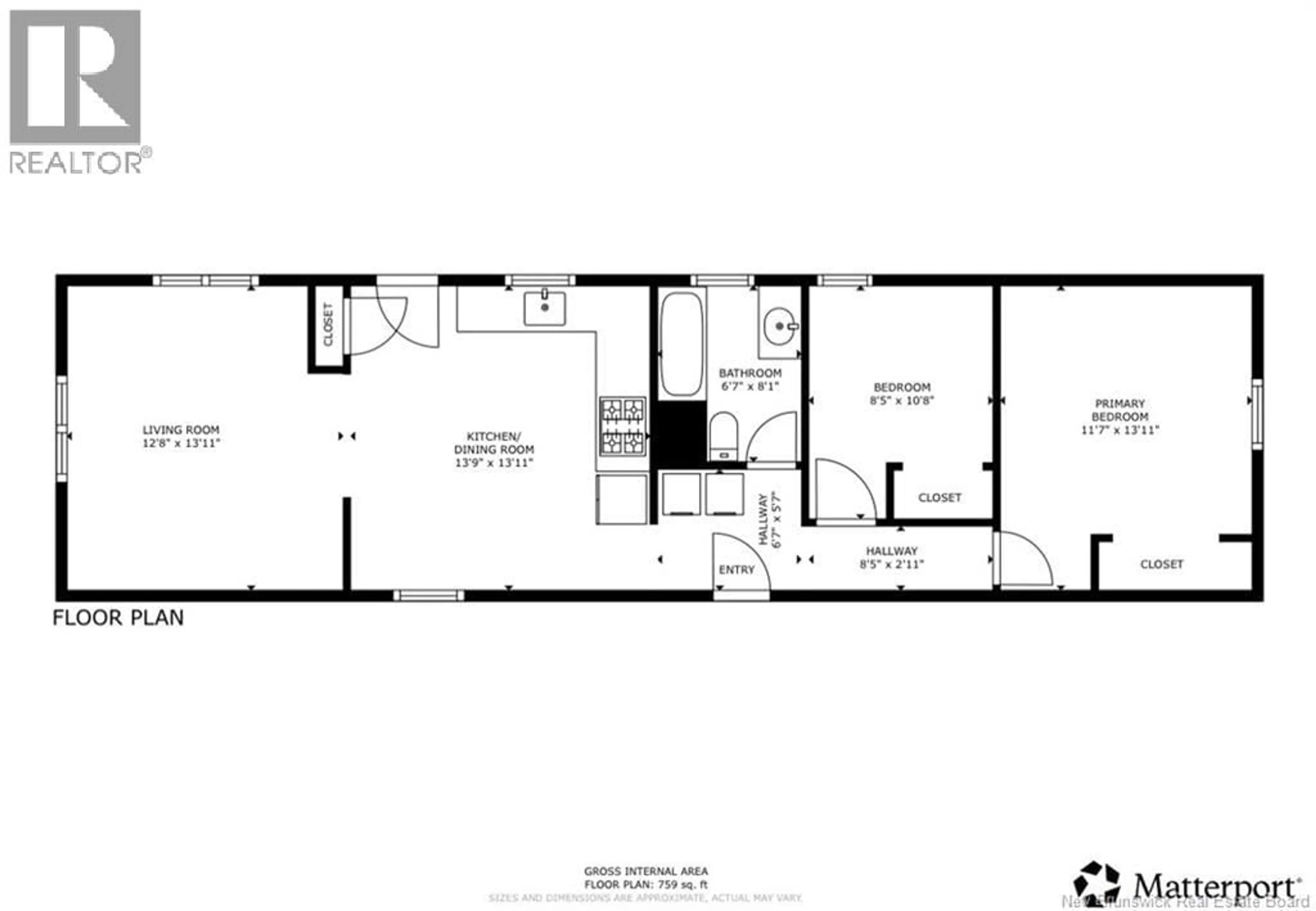 Floor plan for 2 MACINTOSH STREET, Fredericton New Brunswick E3C1L8