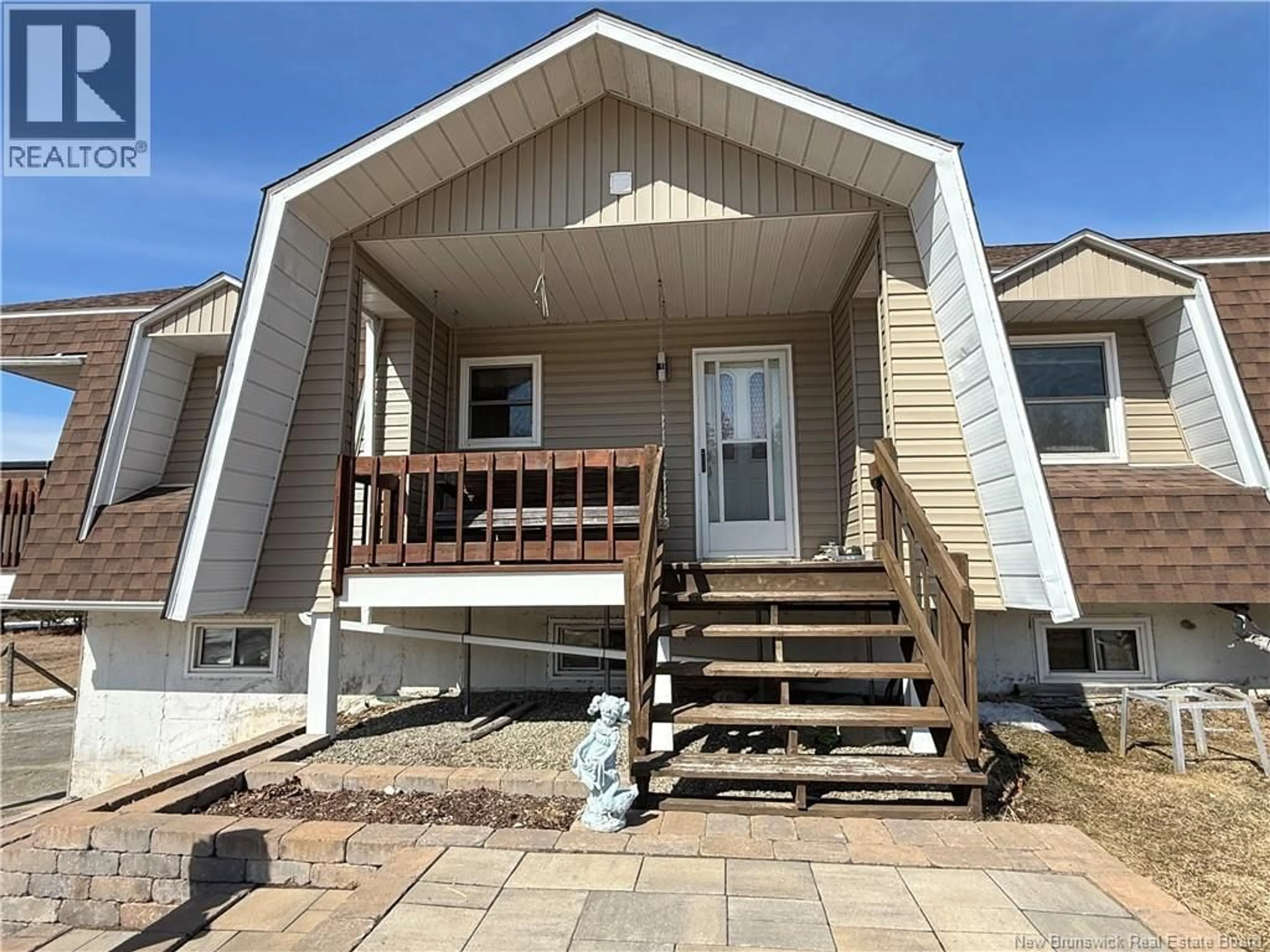 Home with vinyl exterior material, street for 15782 HIGHWAY, Drummond New Brunswick E3Y2H5