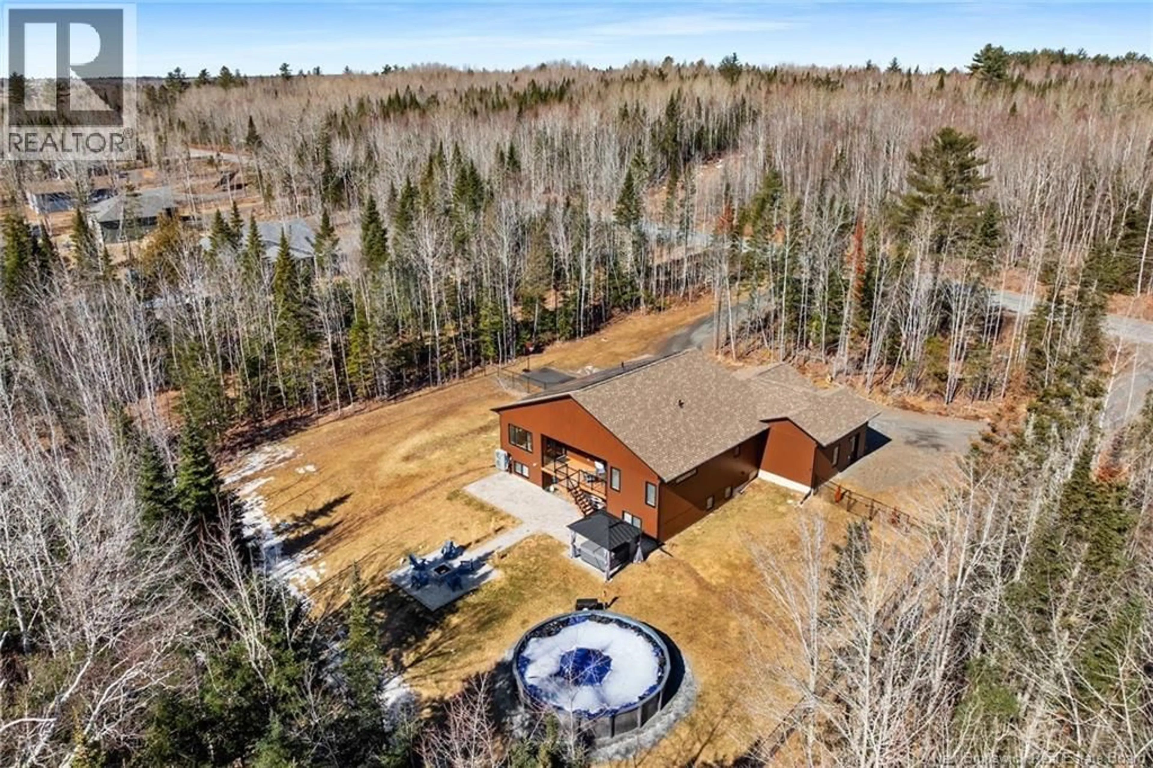 A pic from outside/outdoor area/front of a property/back of a property/a pic from drone, forest/trees view for 1369 ROUTE 655, Rusagonis New Brunswick E3B8Z8