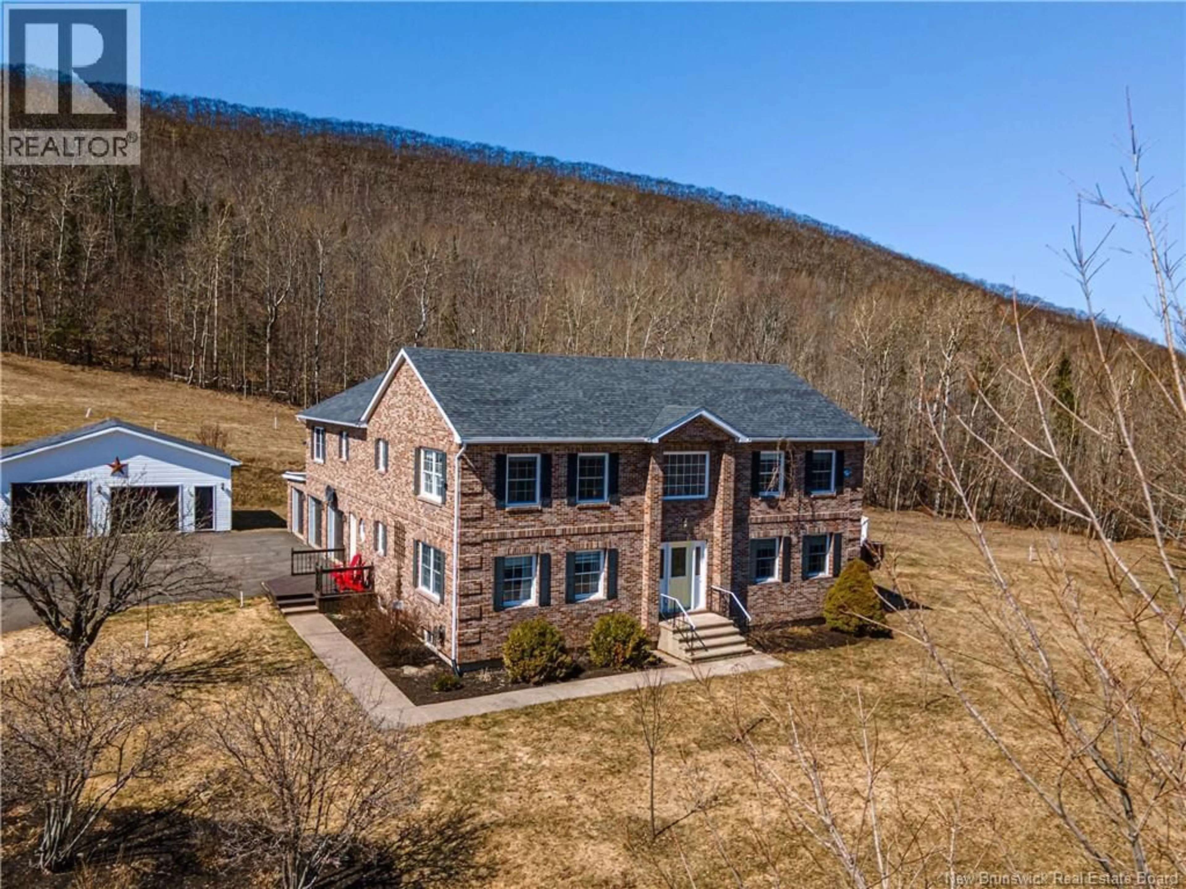A pic from outside/outdoor area/front of a property/back of a property/a pic from drone, mountain view for 435 URNEY ROAD, Waterford New Brunswick E4E5A5