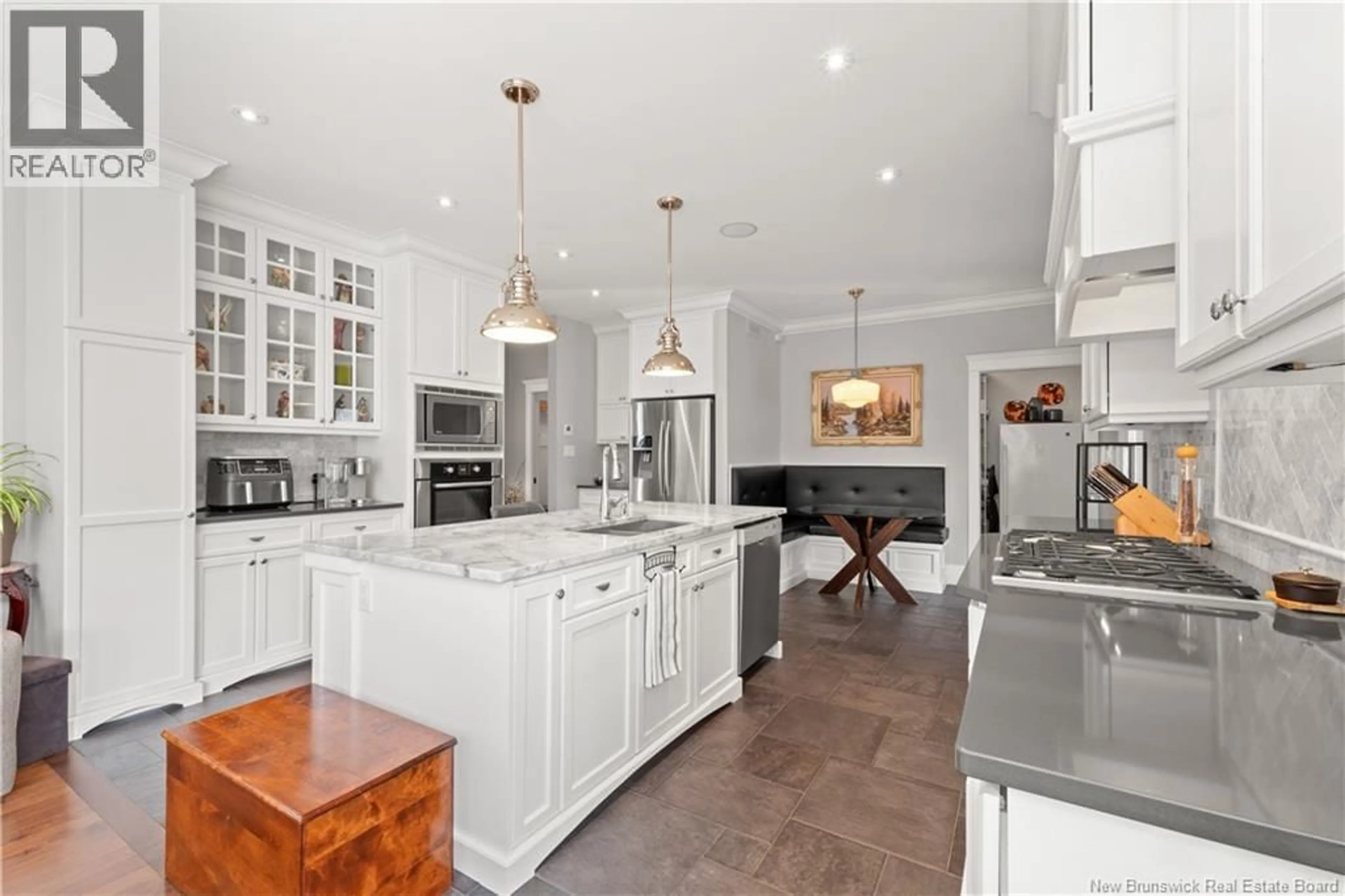 Open concept kitchen, ceramic/tile floor for 93 CHAMPION STREET, Dieppe New Brunswick E1A9E9