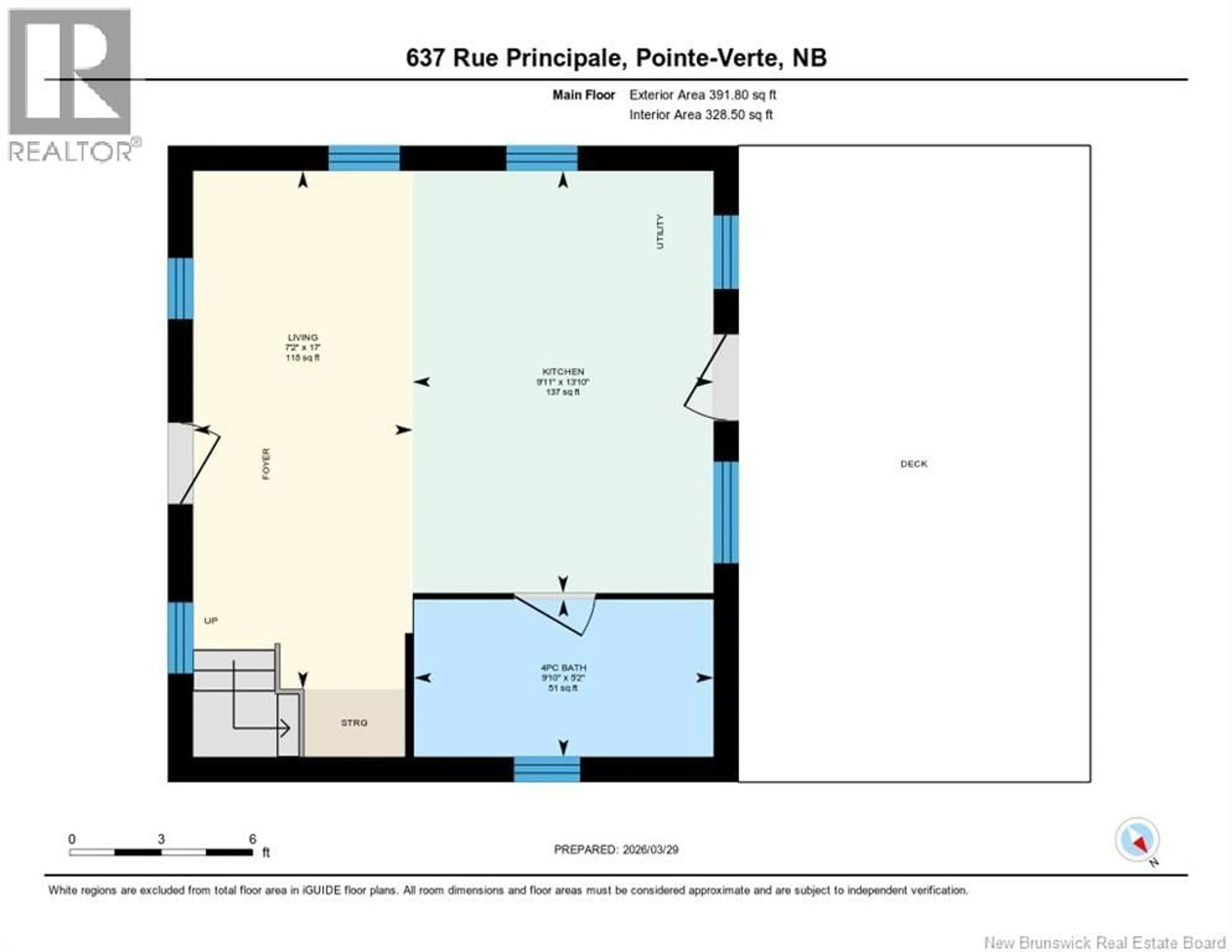 Floor plan for 637 PRINCIPALE, Pointe-Verte New Brunswick E8J2P8
