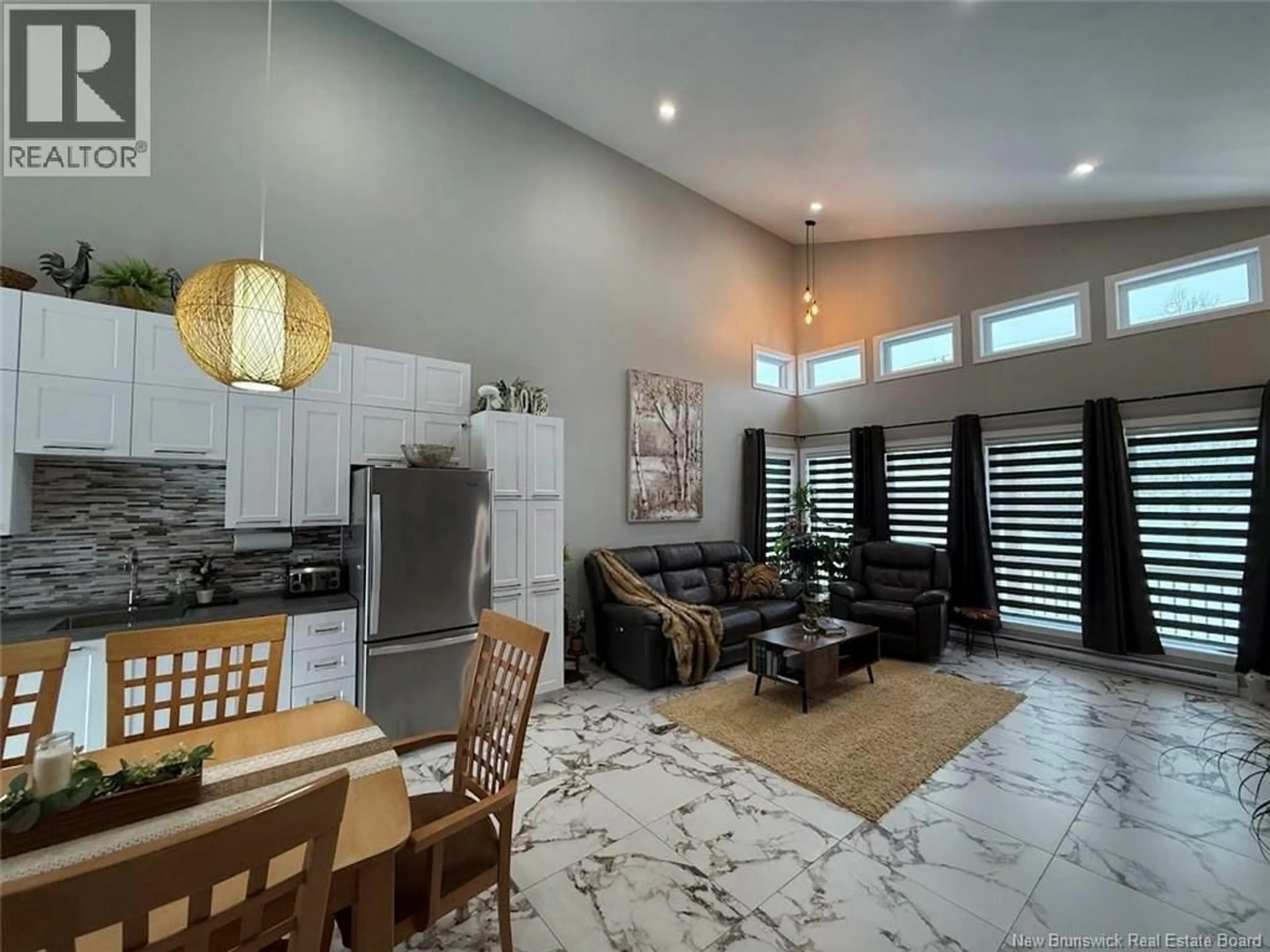 Open concept kitchen, ceramic/tile floor for 100 RIVIÈRE À LA TRUITE ROAD, Saint-Jacques New Brunswick E7B1Y7