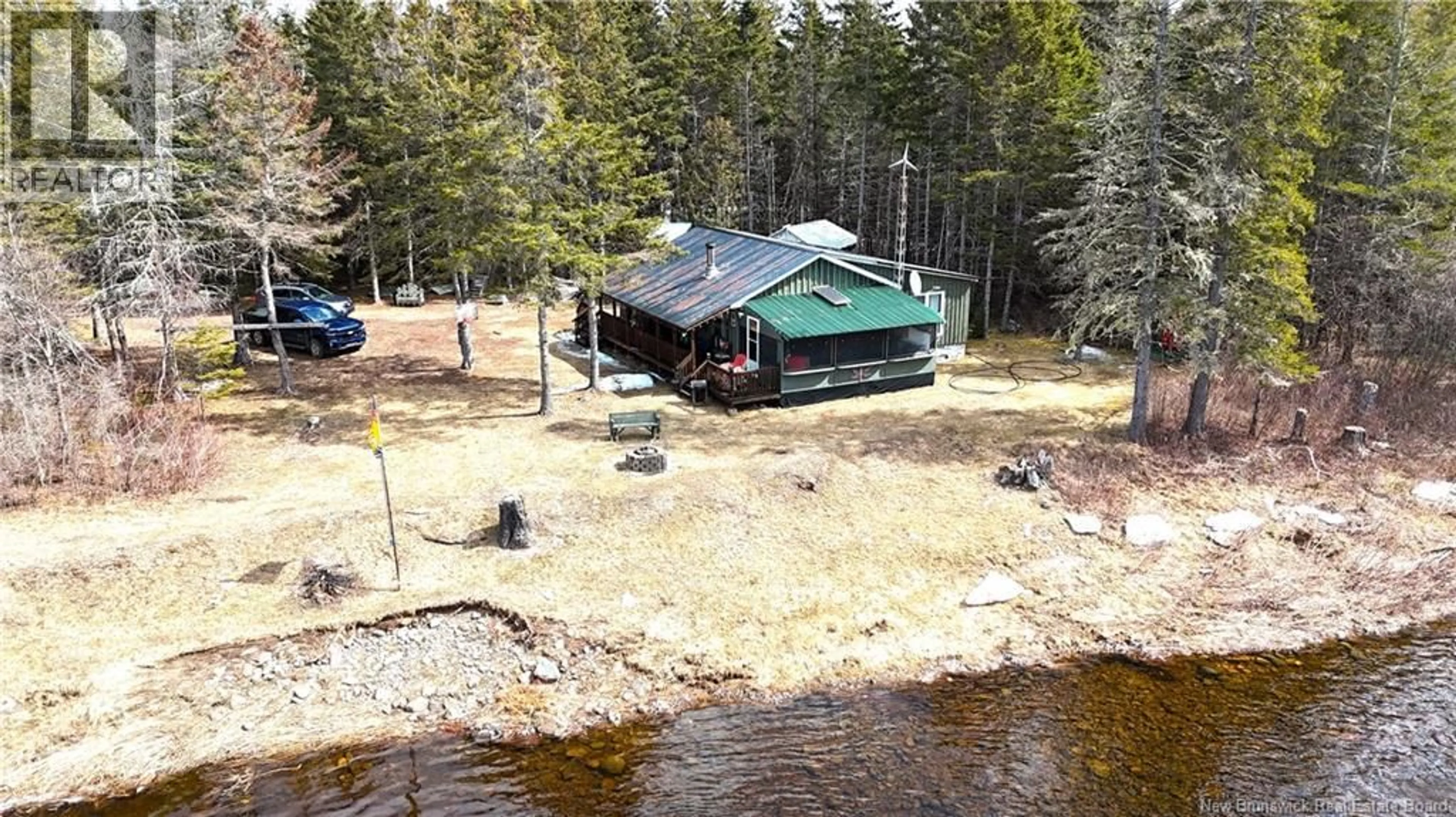 A pic from outside/outdoor area/front of a property/back of a property/a pic from drone, water/lake/river/ocean view for 58 DUFOUR ROAD, Piskahegan New Brunswick E5A2X6