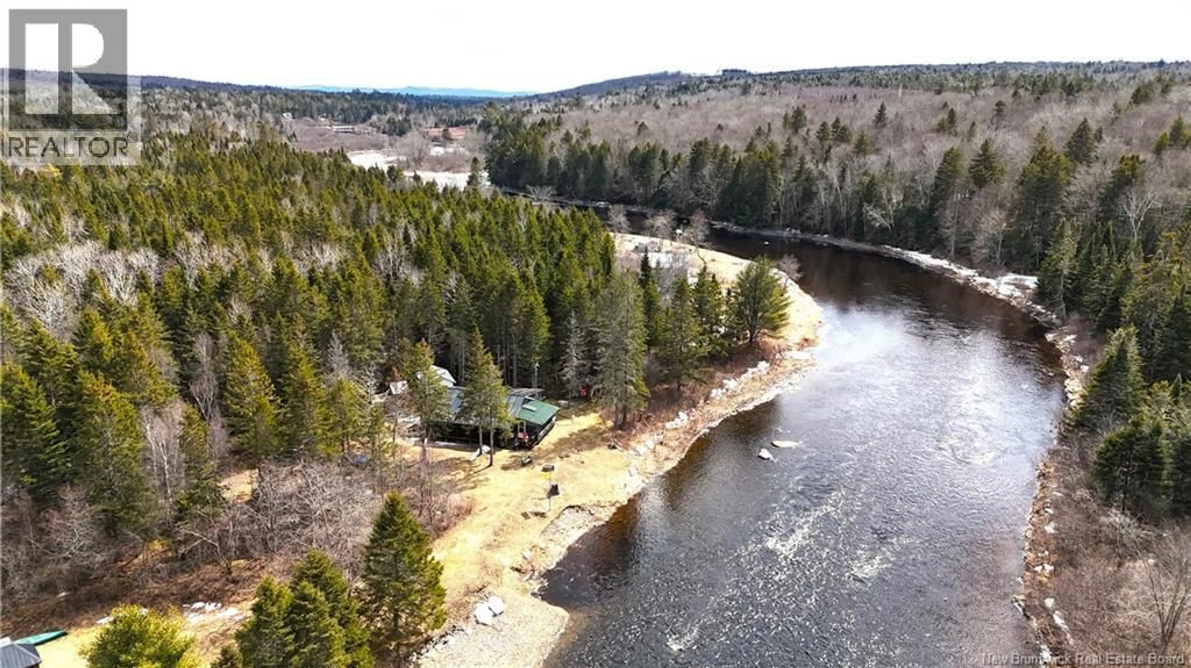A pic from outside/outdoor area/front of a property/back of a property/a pic from drone, water/lake/river/ocean view for 58 DUFOUR ROAD, Piskahegan New Brunswick E5A2X6