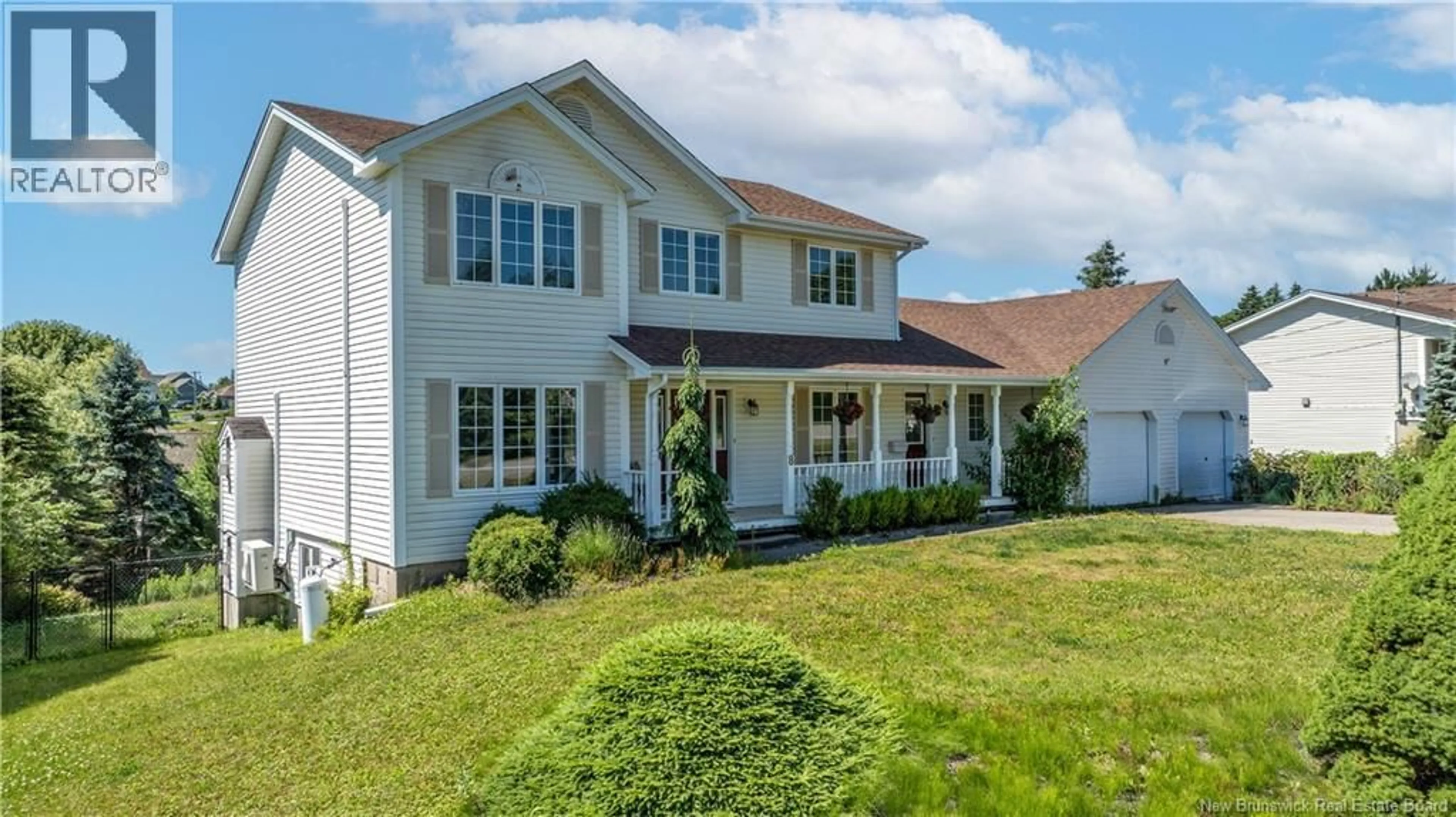Home with vinyl exterior material, street for 8 BLANCHARD LANE, Saint John New Brunswick E2K5K4