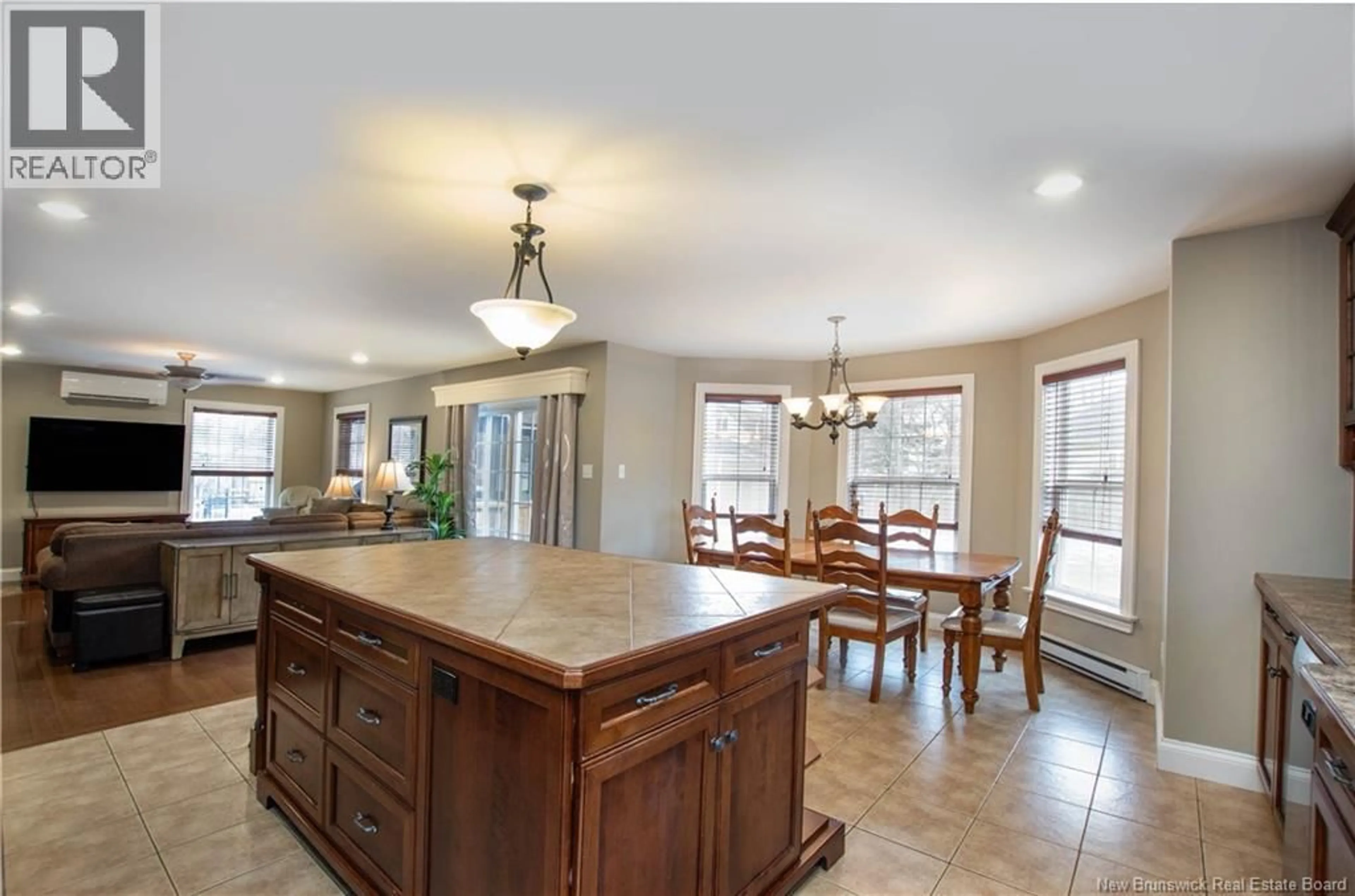 Open concept kitchen, ceramic/tile floor for 22 BELLEROSE COURT, Moncton New Brunswick E1G4Y1