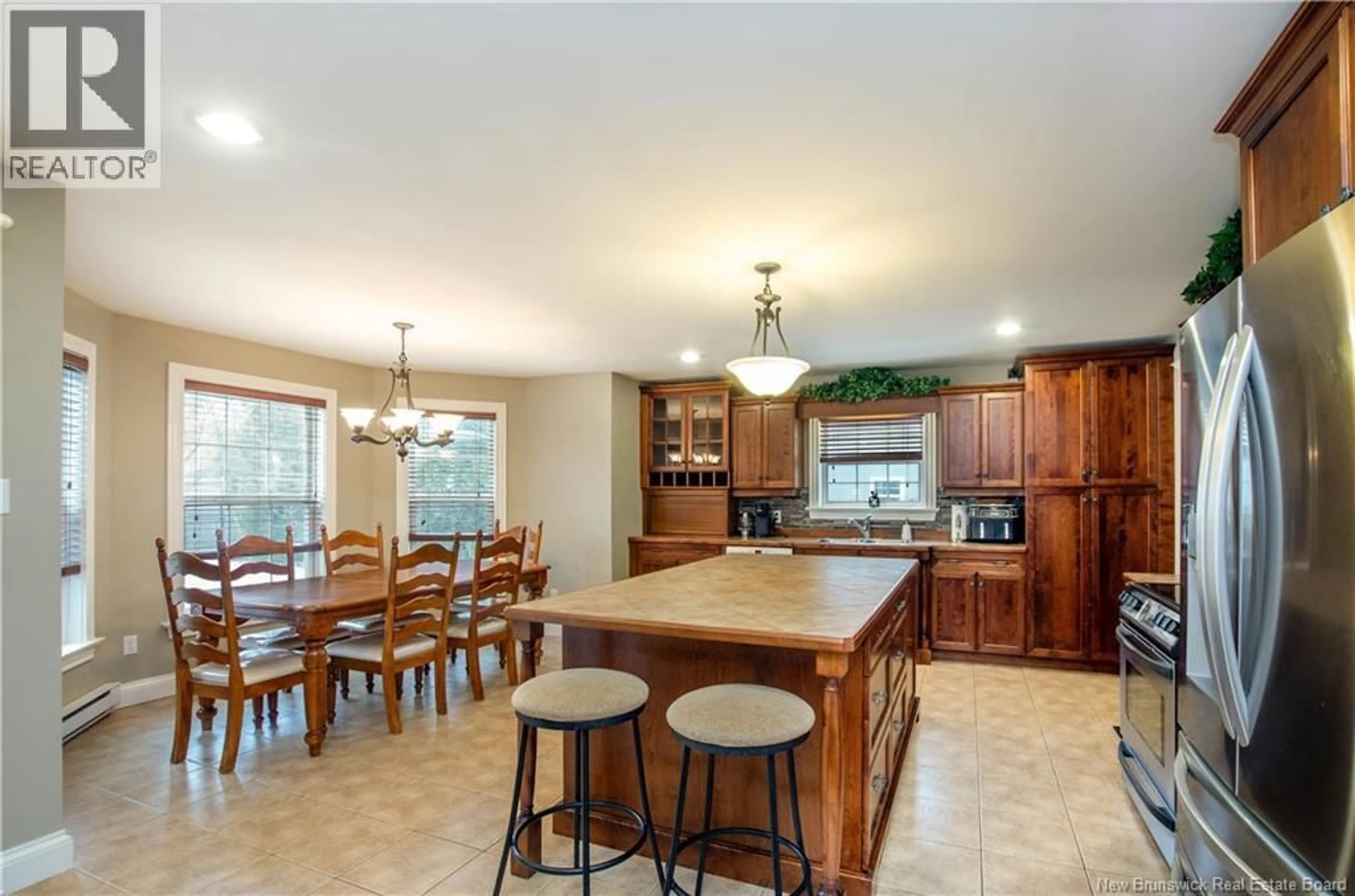 Open concept kitchen, ceramic/tile floor for 22 BELLEROSE COURT, Moncton New Brunswick E1G4Y1