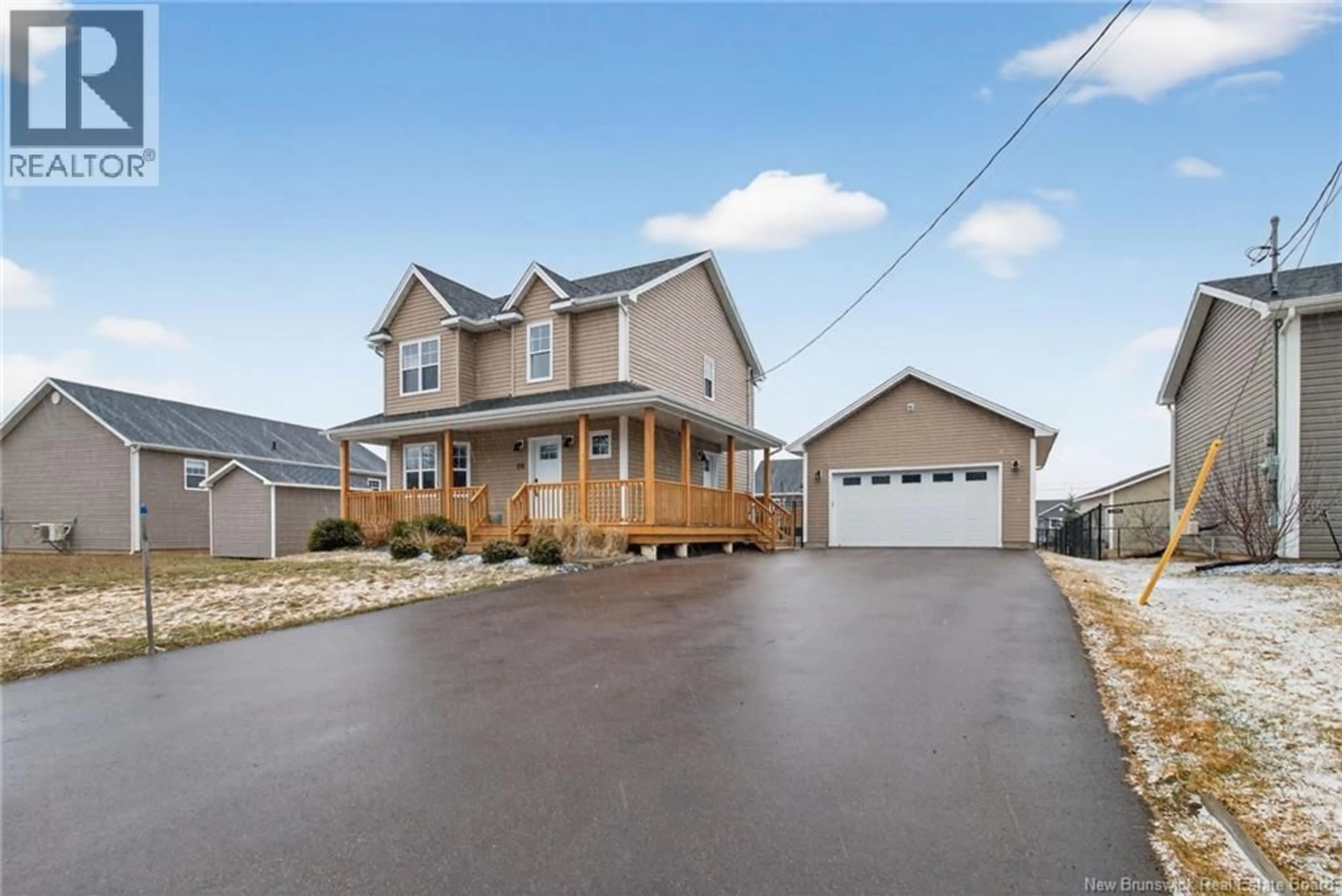 Home with vinyl exterior material, street for 60 CROWBUSH CRESCENT, Moncton New Brunswick E1G0G9