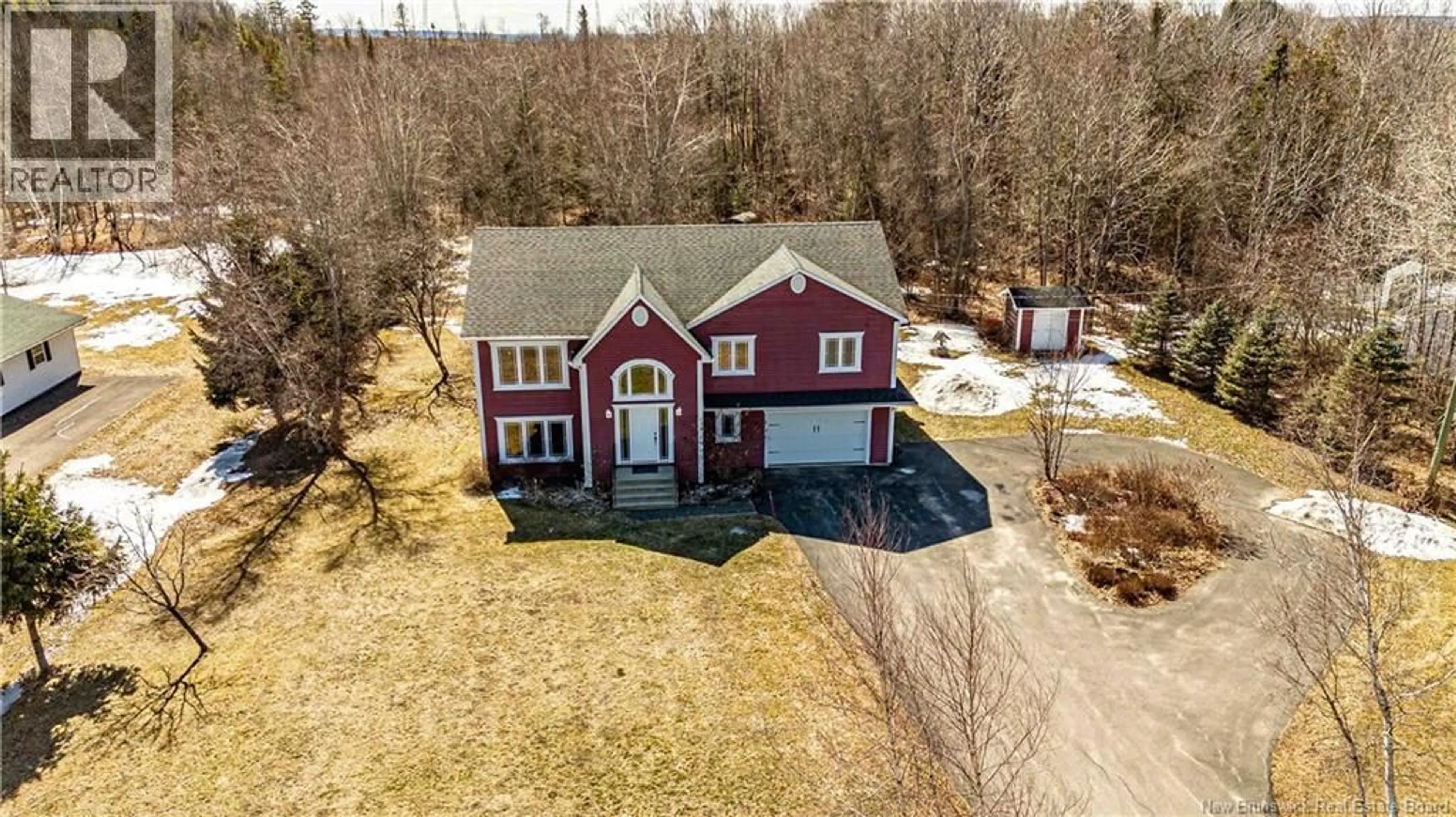 A pic from outside/outdoor area/front of a property/back of a property/a pic from drone, street for 21 APPLE LANE, Keswick Ridge New Brunswick E6L1P6