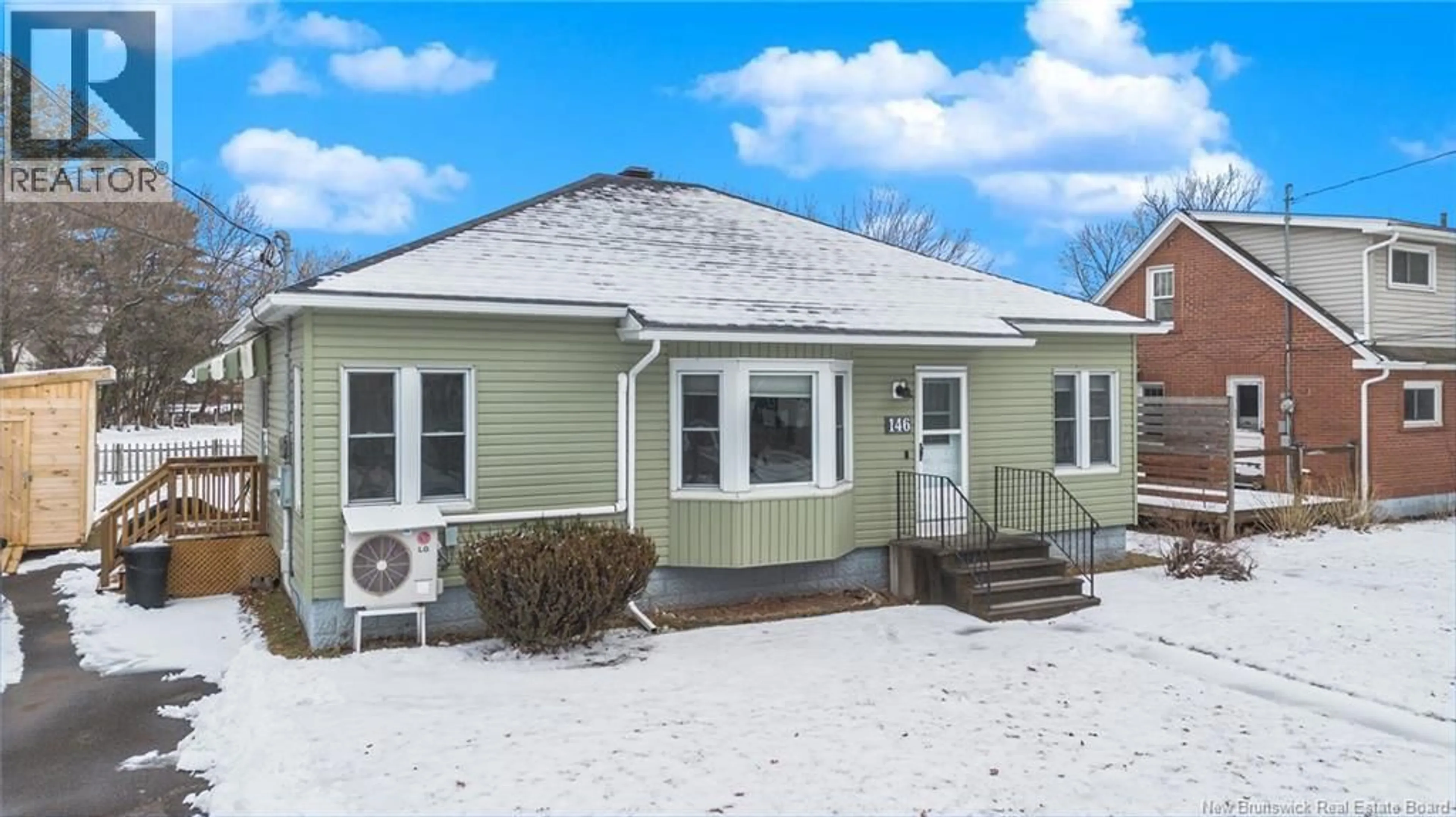 Home with vinyl exterior material, street for 146 RYAN COURT, Fredericton New Brunswick E3A2Y8